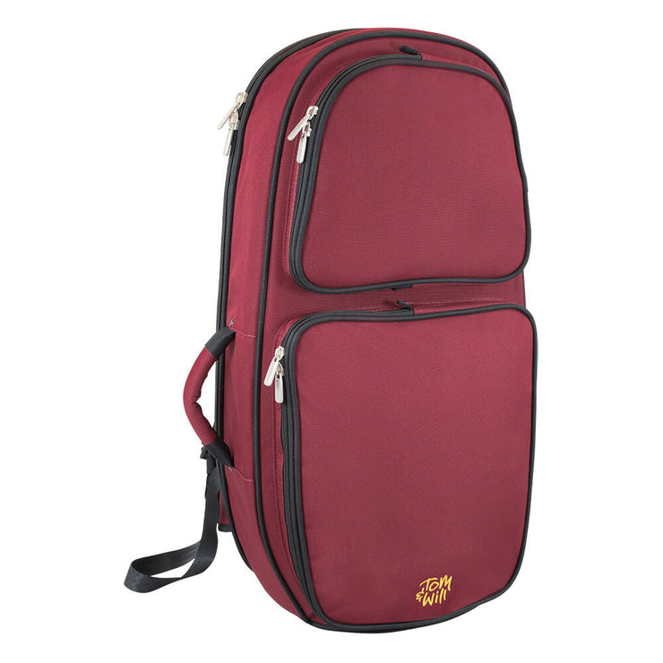 Tom & Will baritone horn gig bag ~ Burgundy with grey interior Tom & Will baritone horn gig bag ~ Burgundy with grey interior