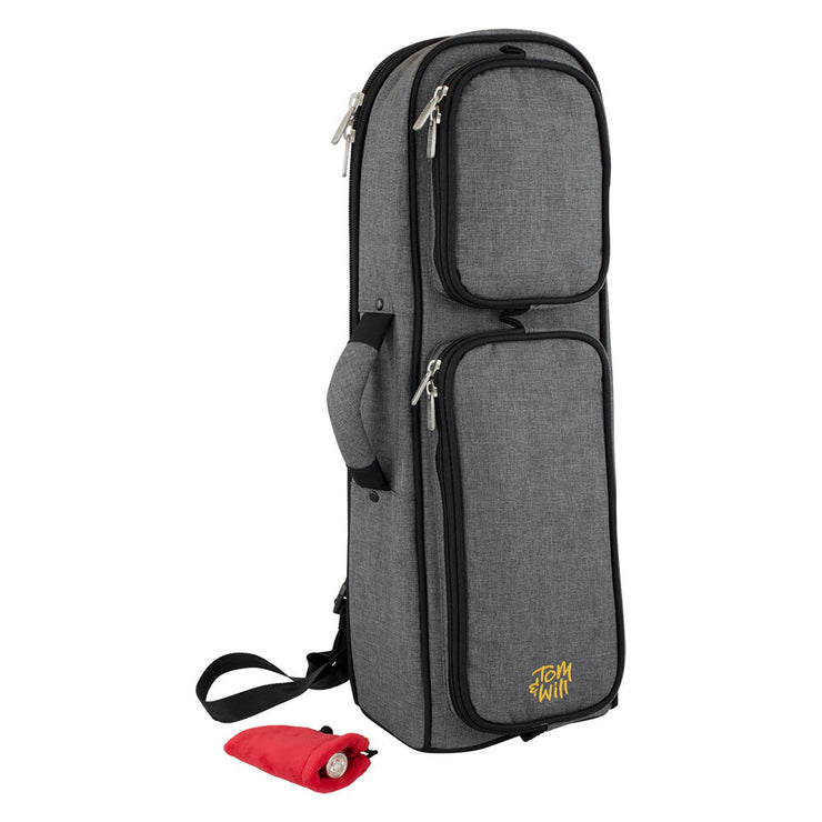 Tom & Will Trumpet gig bag, grey and red Tom & Will Trumpet gig bag, grey and red