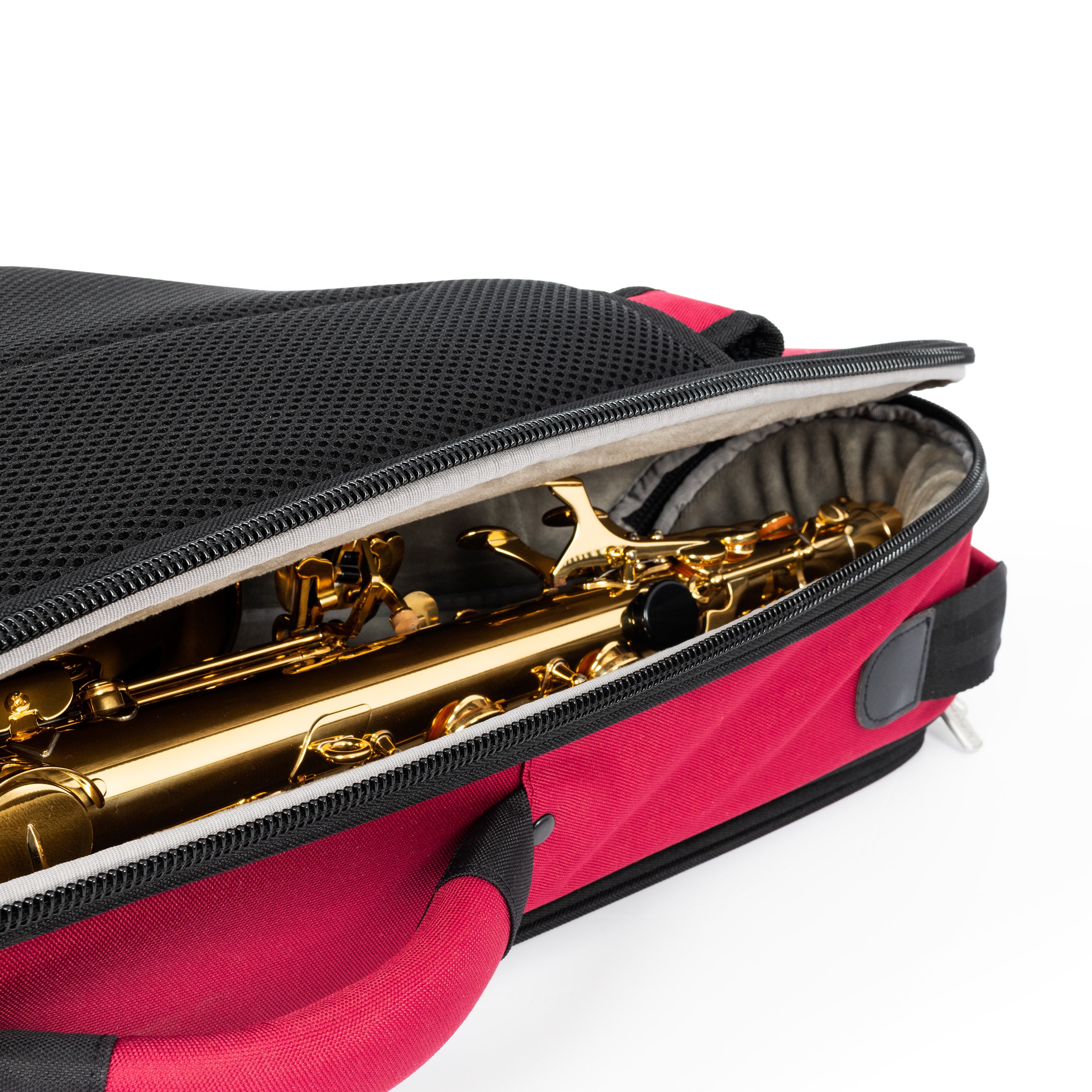 36AS-359 - Tom & Will alto sax gig bag Burgundy with grey interior / A1