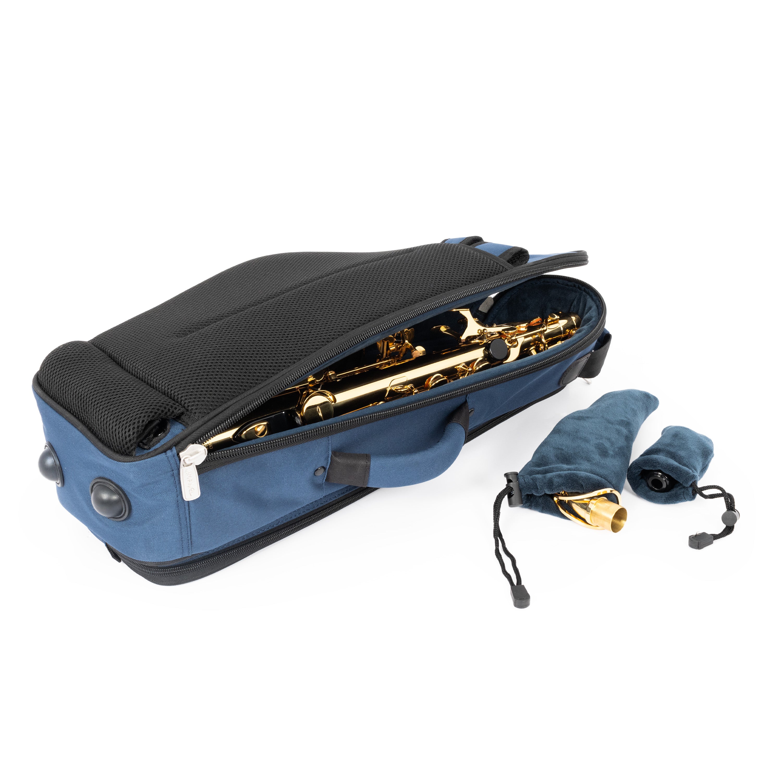 36AS-387 - Tom & Will alto sax gig bag Blue with blue interior / A1