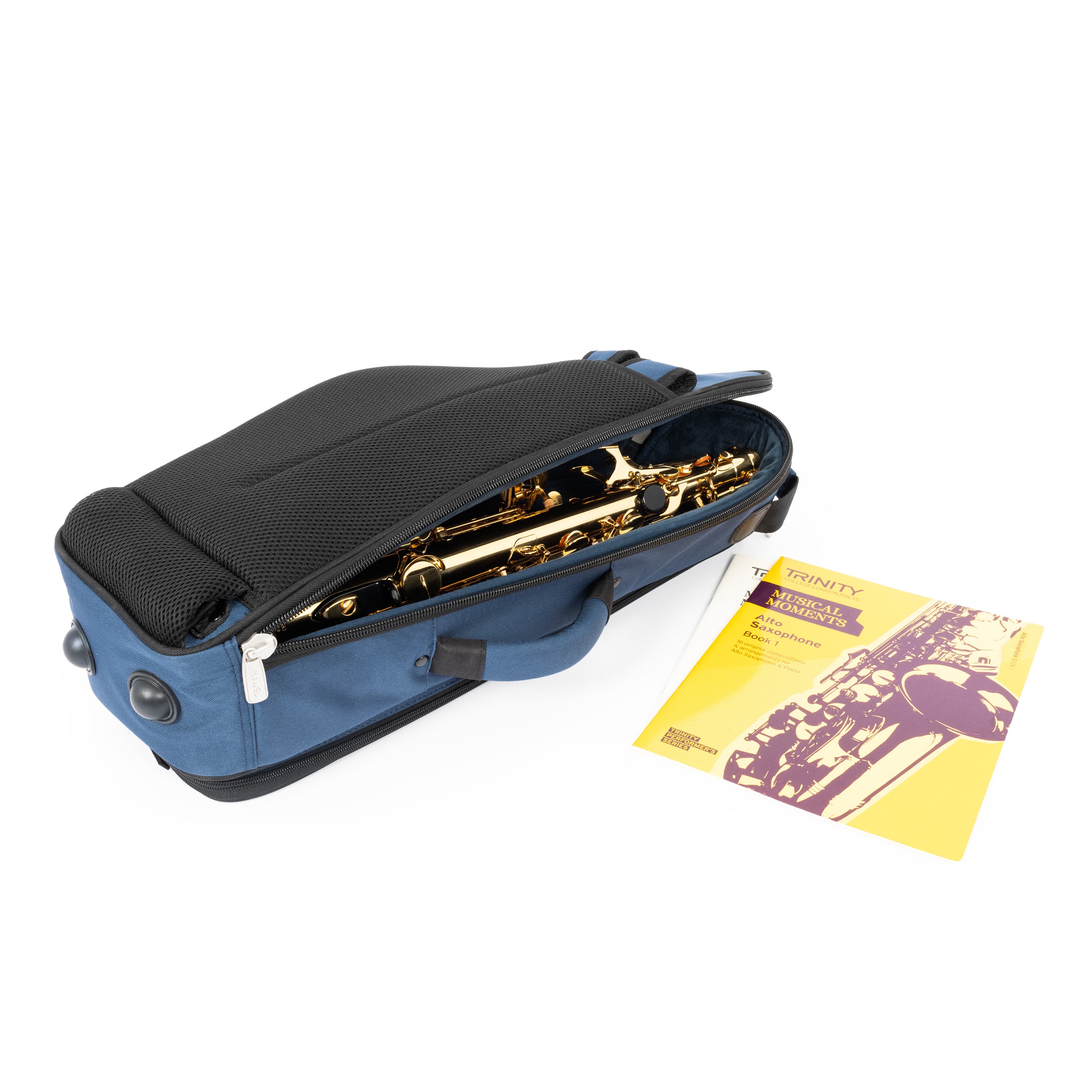 36AS-387 - Tom & Will alto sax gig bag Blue with blue interior / A1