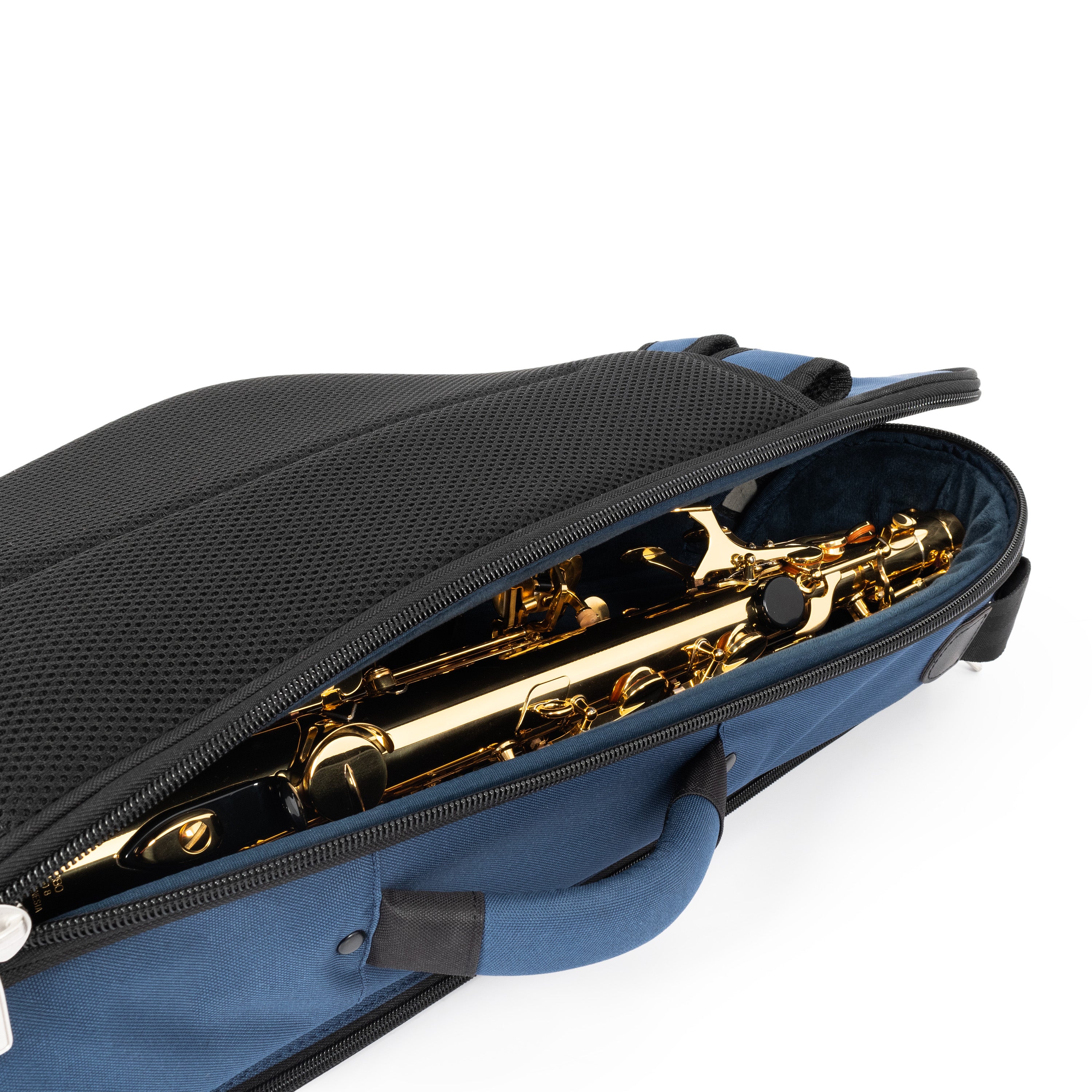 36AS-387 - Tom & Will alto sax gig bag Blue with blue interior / A1