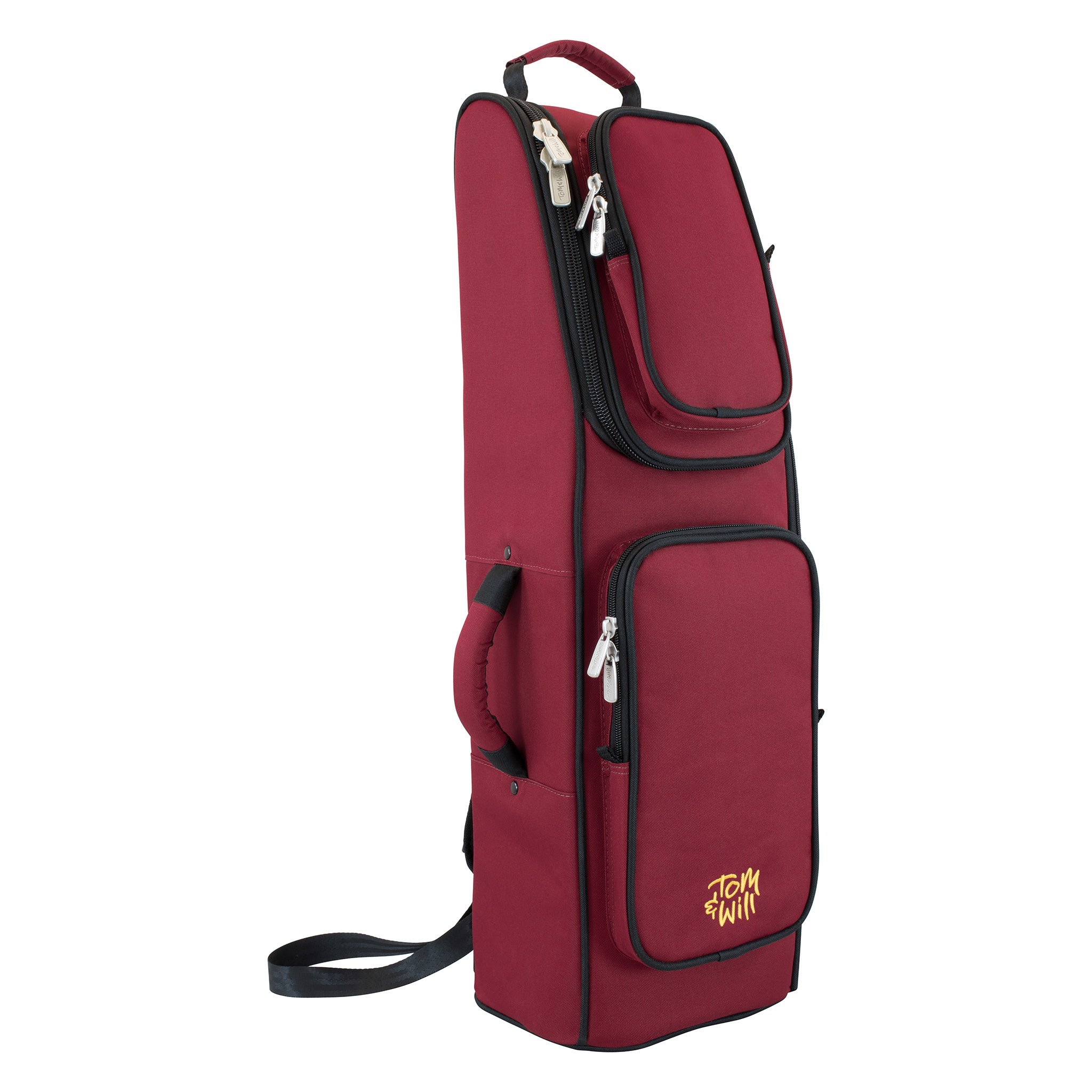 36BA-359 - Tom & Will bassoon gig bag Burgundy with grey interior / A1