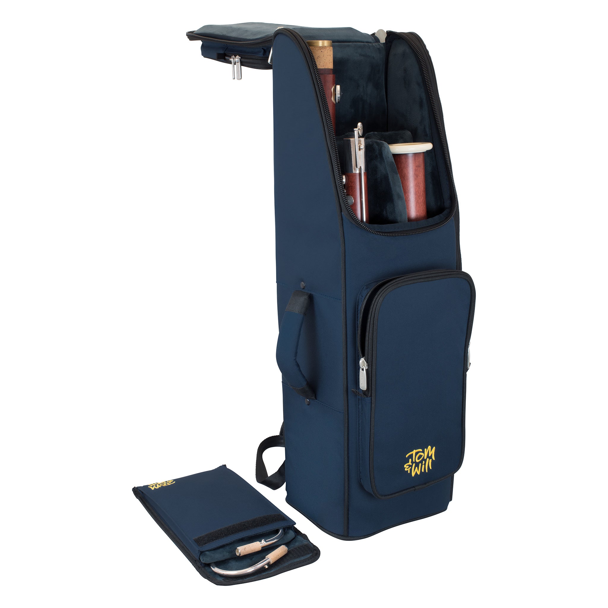 36BA-387 - Tom & Will bassoon gig bag Blue with blue interior / A1