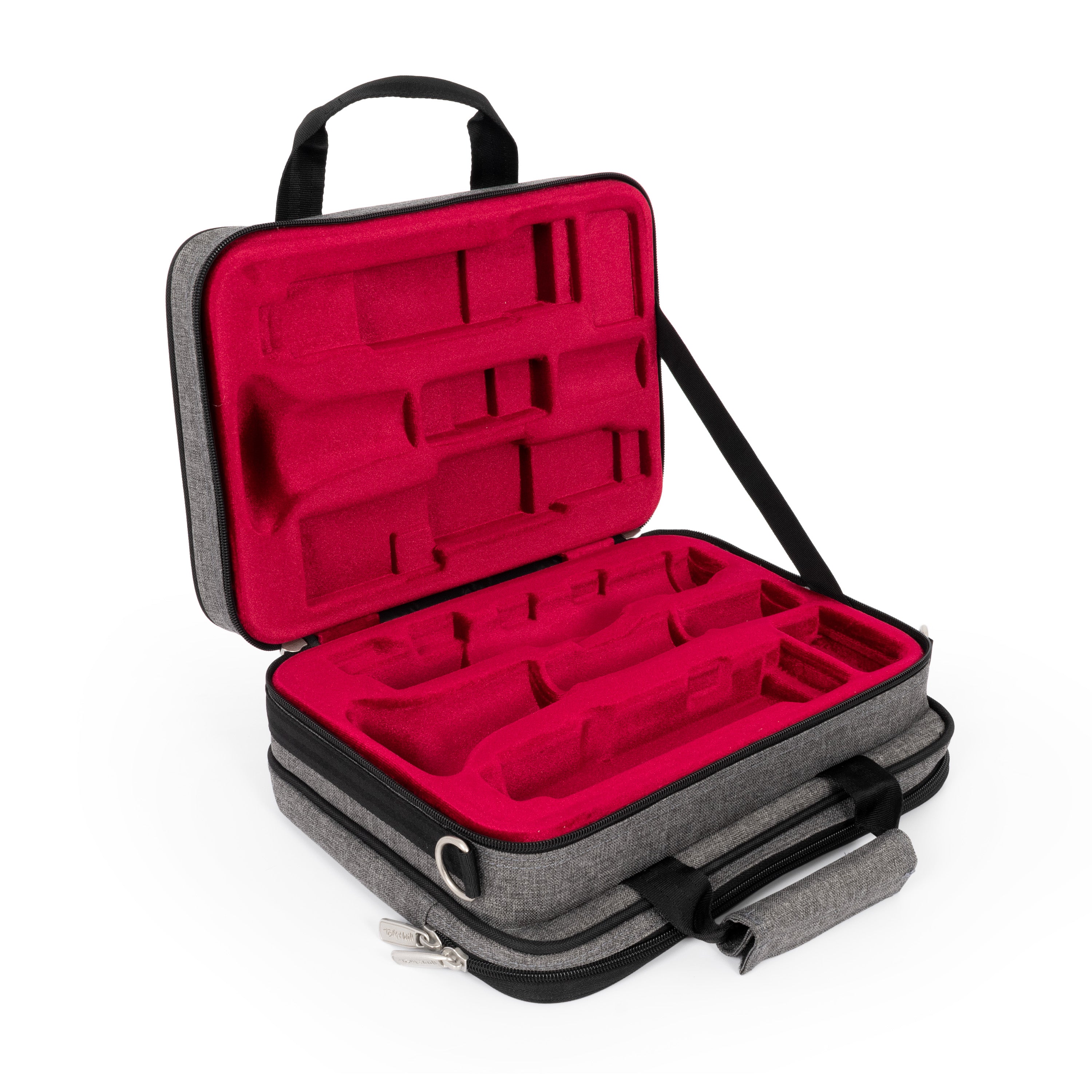 36CL-315 - Tom & Will clarinet gig case Grey with red interior / A1