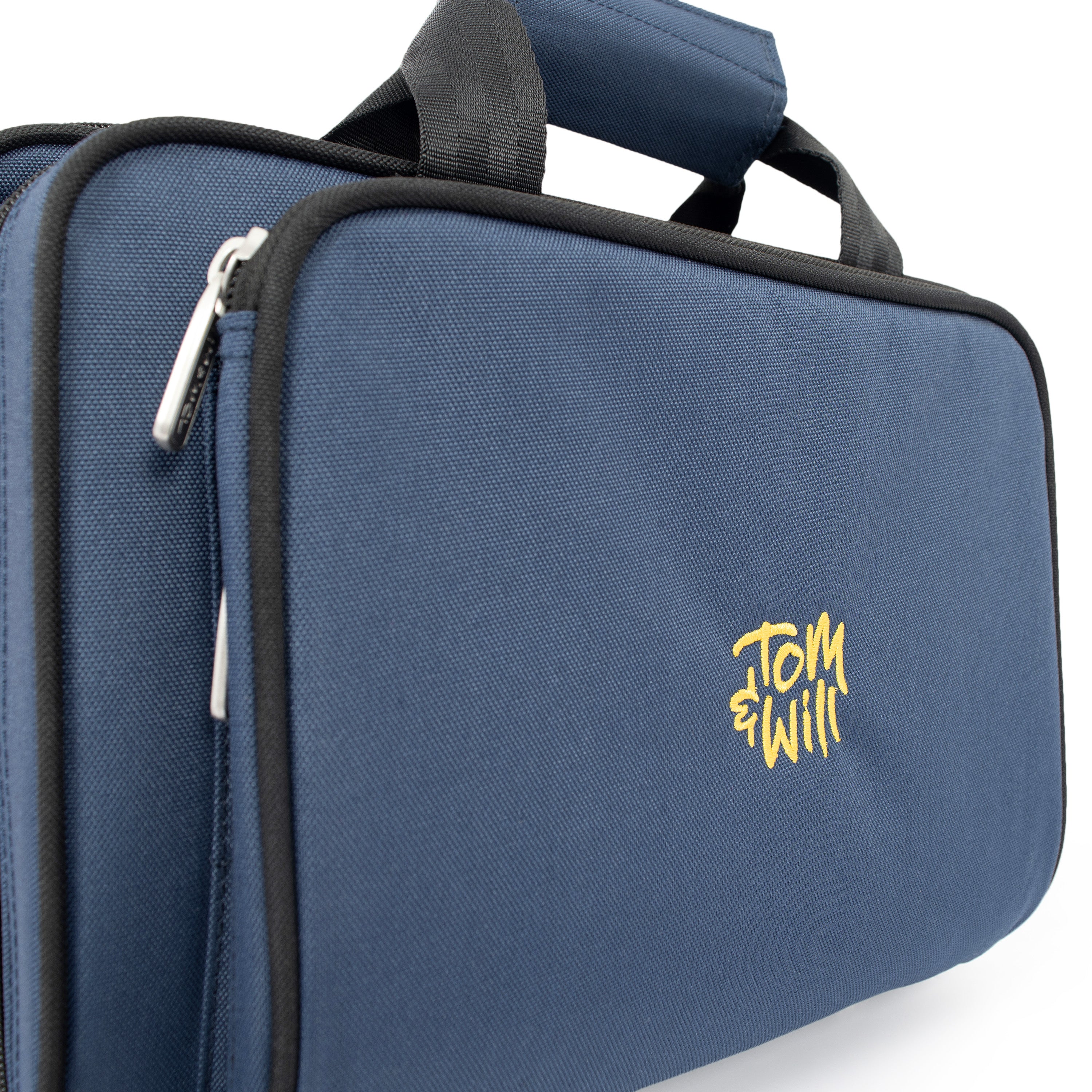 36CL-387 - Tom & Will clarinet gig case Blue with purple interior / A1