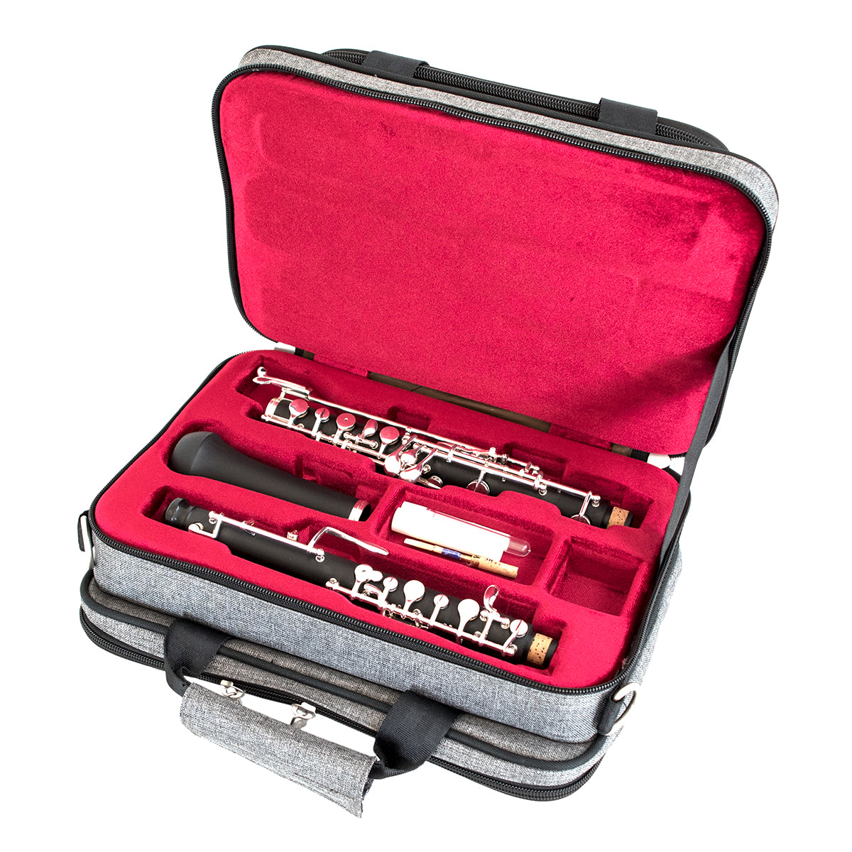 36OB-315 - Tom & Will oboe gig case Grey with red interior / A1