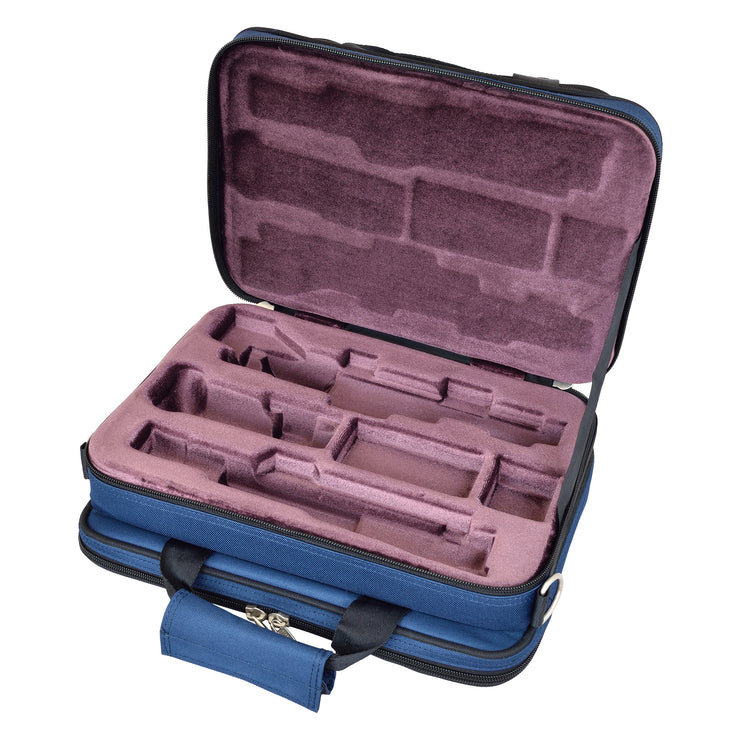 36OB-387 - Tom & Will oboe gig case Blue with purple interior