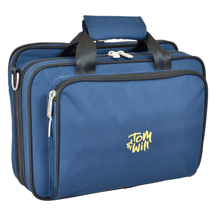Tom & Will oboe gig case ~ Blue with purple interior