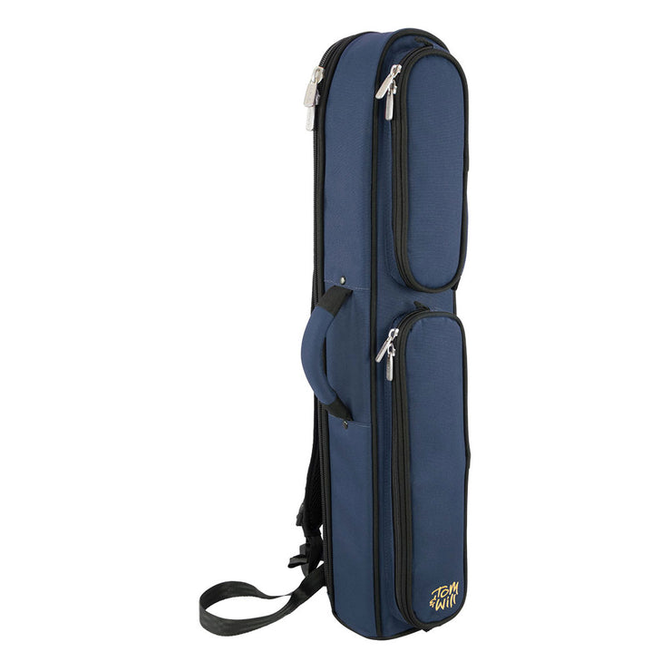 Tom & Will straight soprano sax gig bag ~ Blue with blue interior Tom & Will straight soprano sax gig bag ~ Blue with blue interior