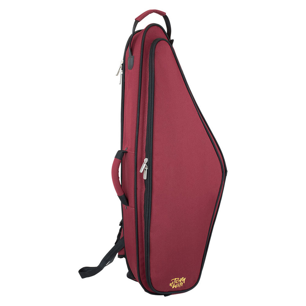 36TS-359 - Tom & Will tenor sax gig bag Burgundy with grey interior / A1