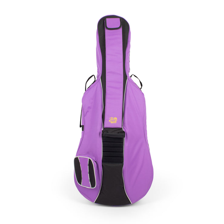 Tom & Will Classic full size cello gig bag .Purple with black trim