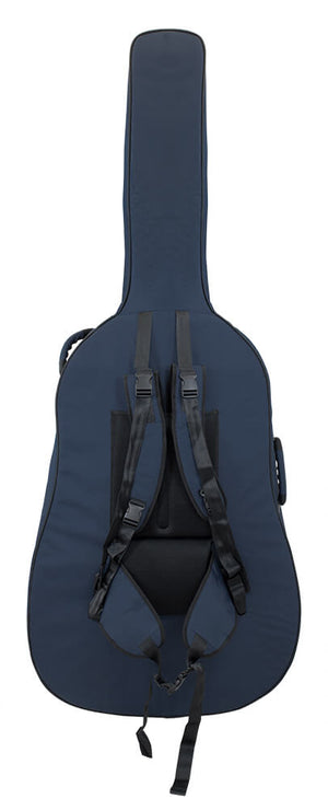 46BS34-387 - Tom & Will double bass gig bag 3/4 size Blue with blue interior
