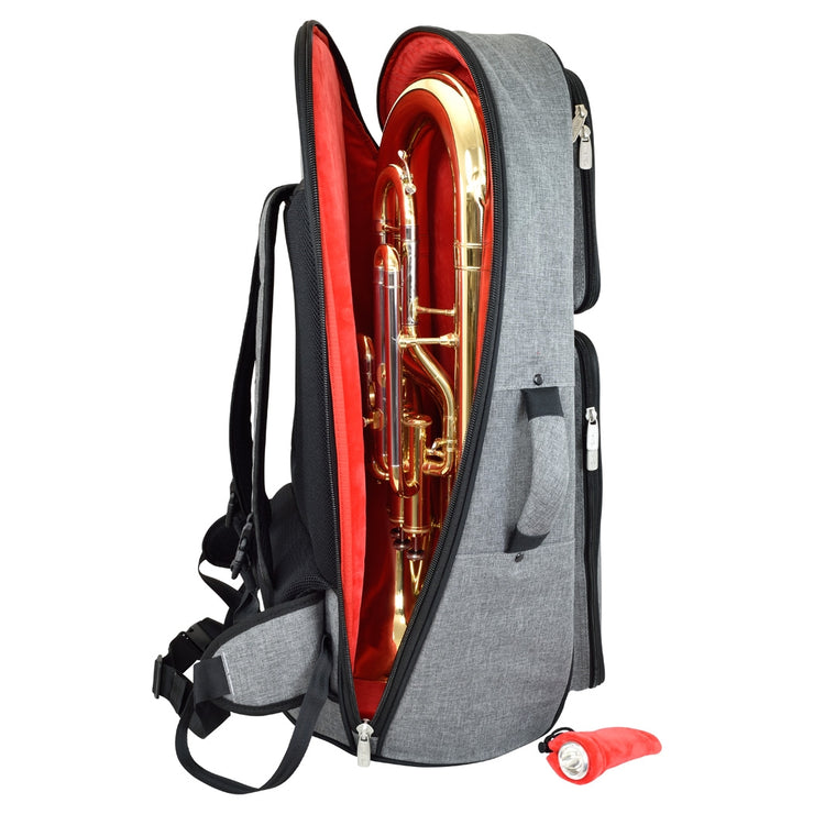 Tom & Will Euphonium gig bag ~ Grey with red interior Tom & Will Euphonium gig bag ~ Grey with red interior