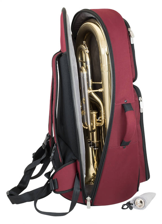Tom & Will Euphonium gig bag ~ Burgundy with grey interior Tom & Will Euphonium gig bag ~ Burgundy with grey interior