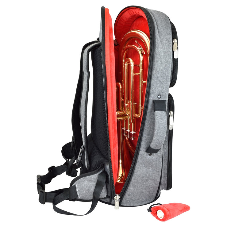 Tom & Will Tenor/Alto horn gig bag ~ Grey with red interior Tom & Will Tenor/Alto horn gig bag ~ Grey with red interior