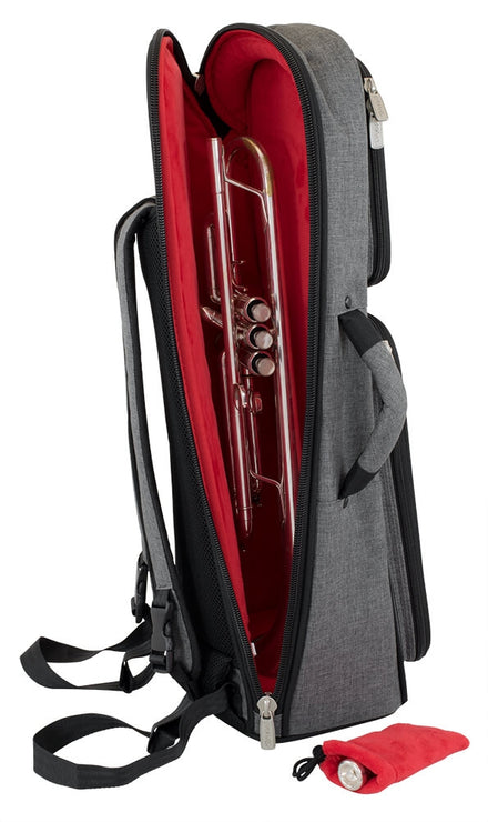 Tom & Will Trumpet gig bag, grey and red Tom & Will Trumpet gig bag, grey and red