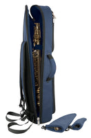 36SSX-387 - Tom & Will straight soprano sax gig bag Blue with blue interior