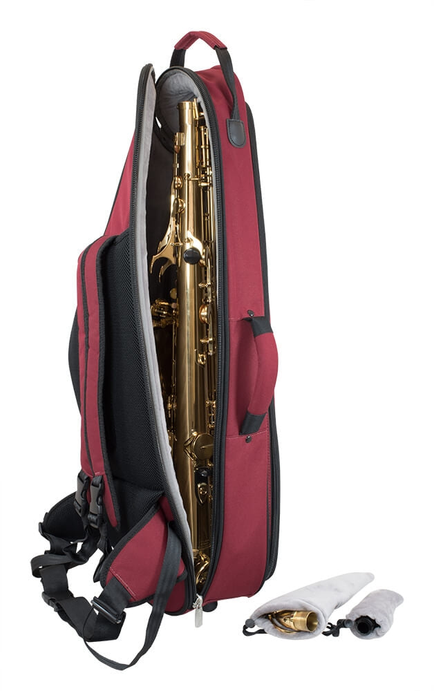 36TS-359 - Tom & Will tenor sax gig bag Burgundy with grey interior / A1