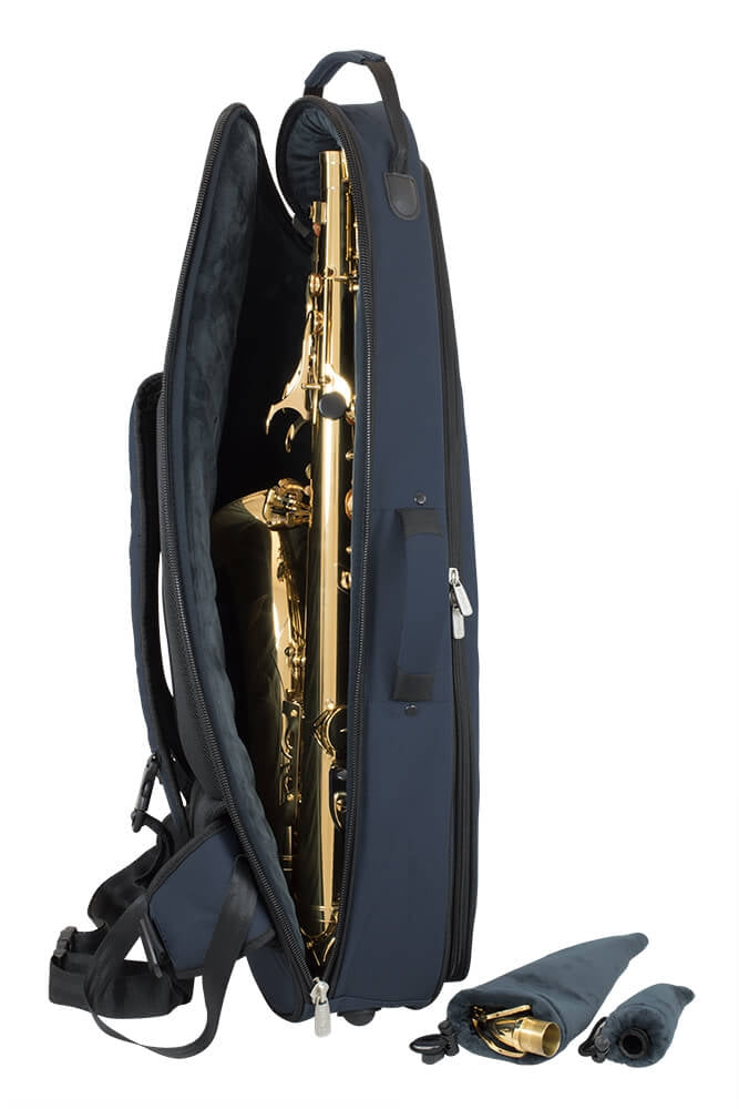 36TS-387 - Tom & Will tenor sax gig bag Blue with blue interior / A1