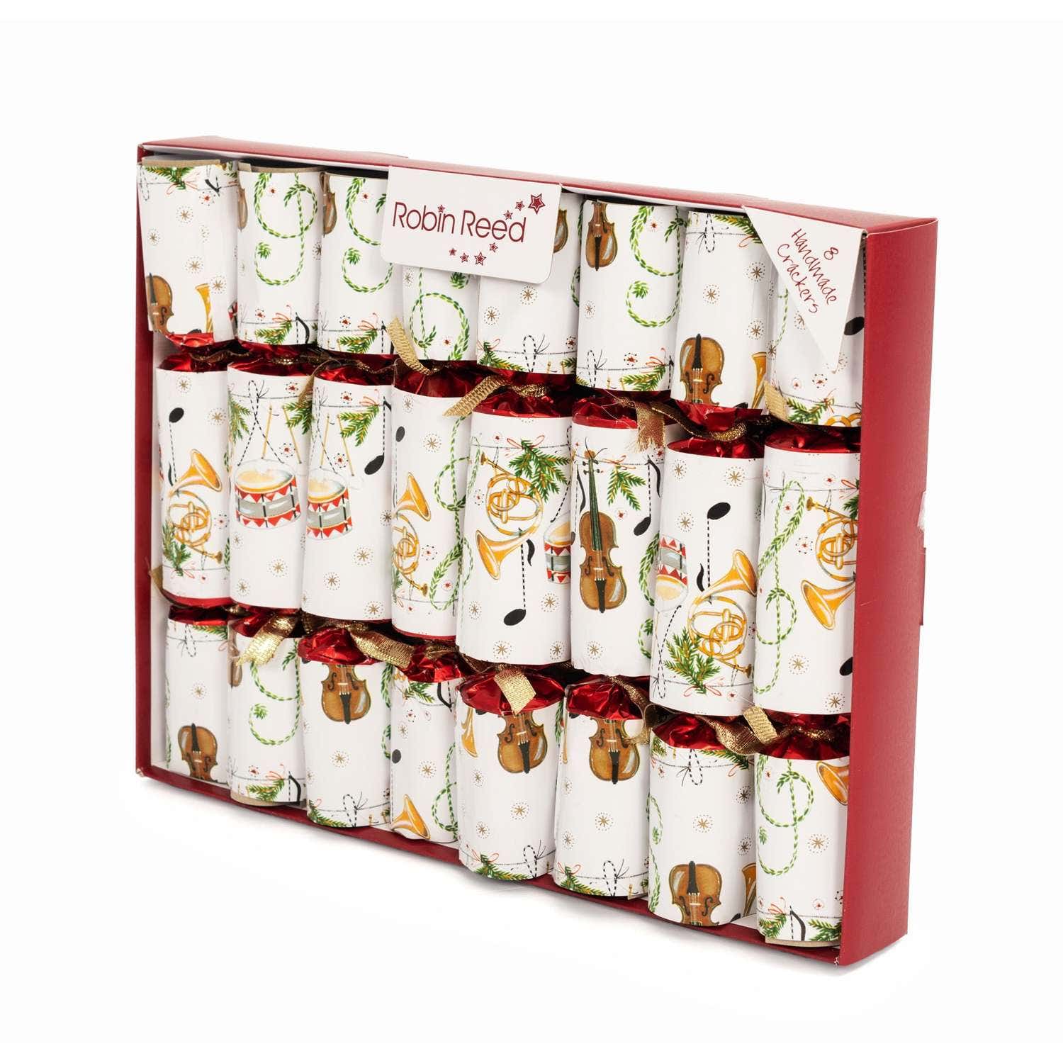 RRG52118 - Deluxe musical Christmas cracker with whistles - 10" concerto fanfare A1