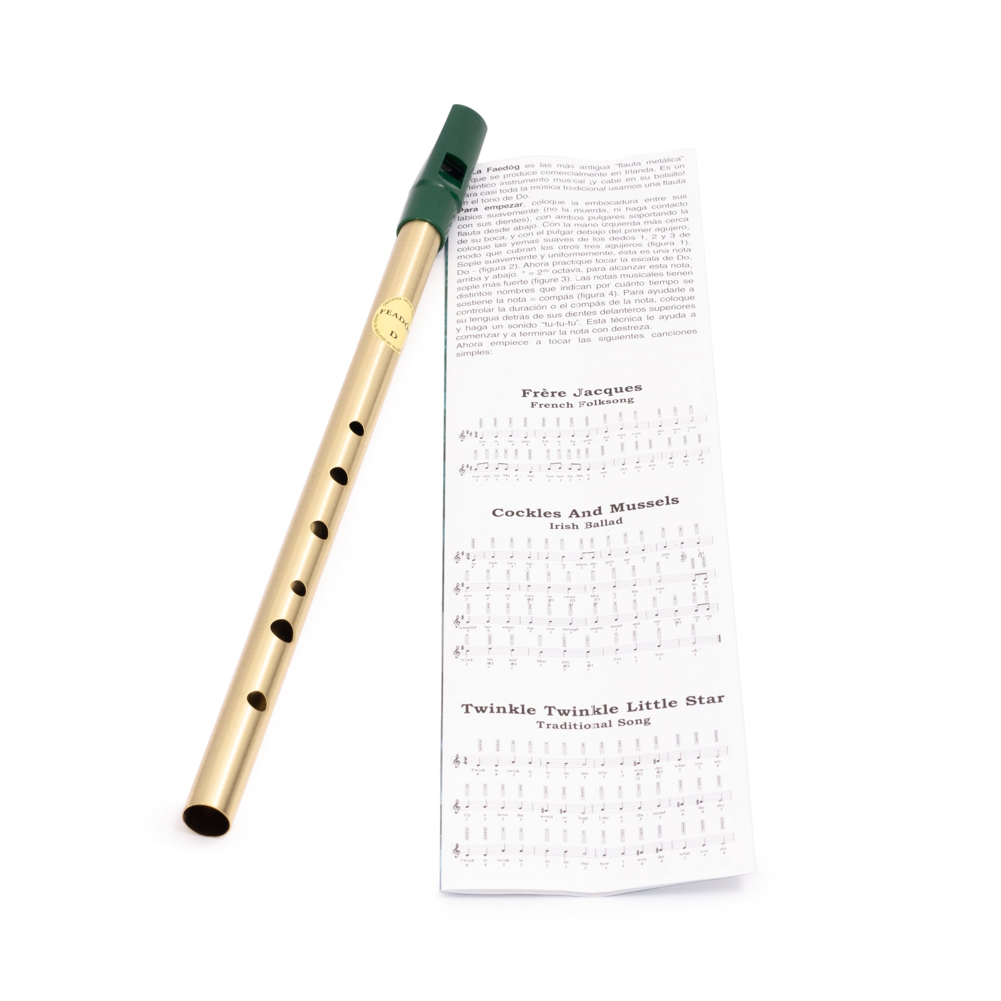 FW01 - Feadóg Brass D Whistle A1