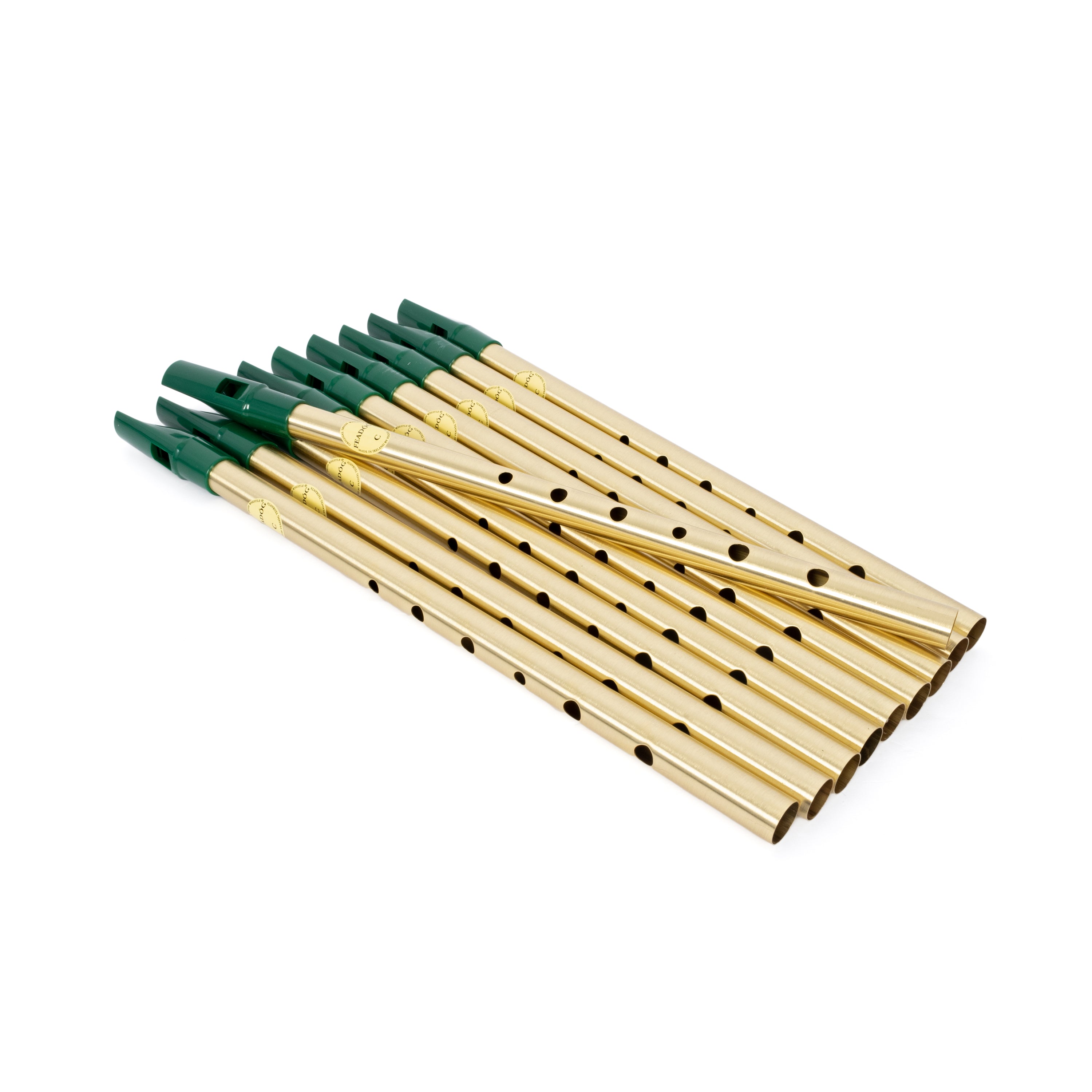 FW22 - Feadóg Irish whistle in C - Brass, pack of 10 A1