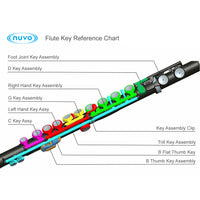 N210SFWT50014 - Nuvo Flute D key assembly - White Default title