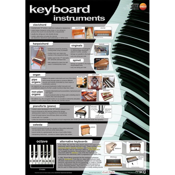 GNS-27 - Keyboard instruments - A1 educational poster Default title