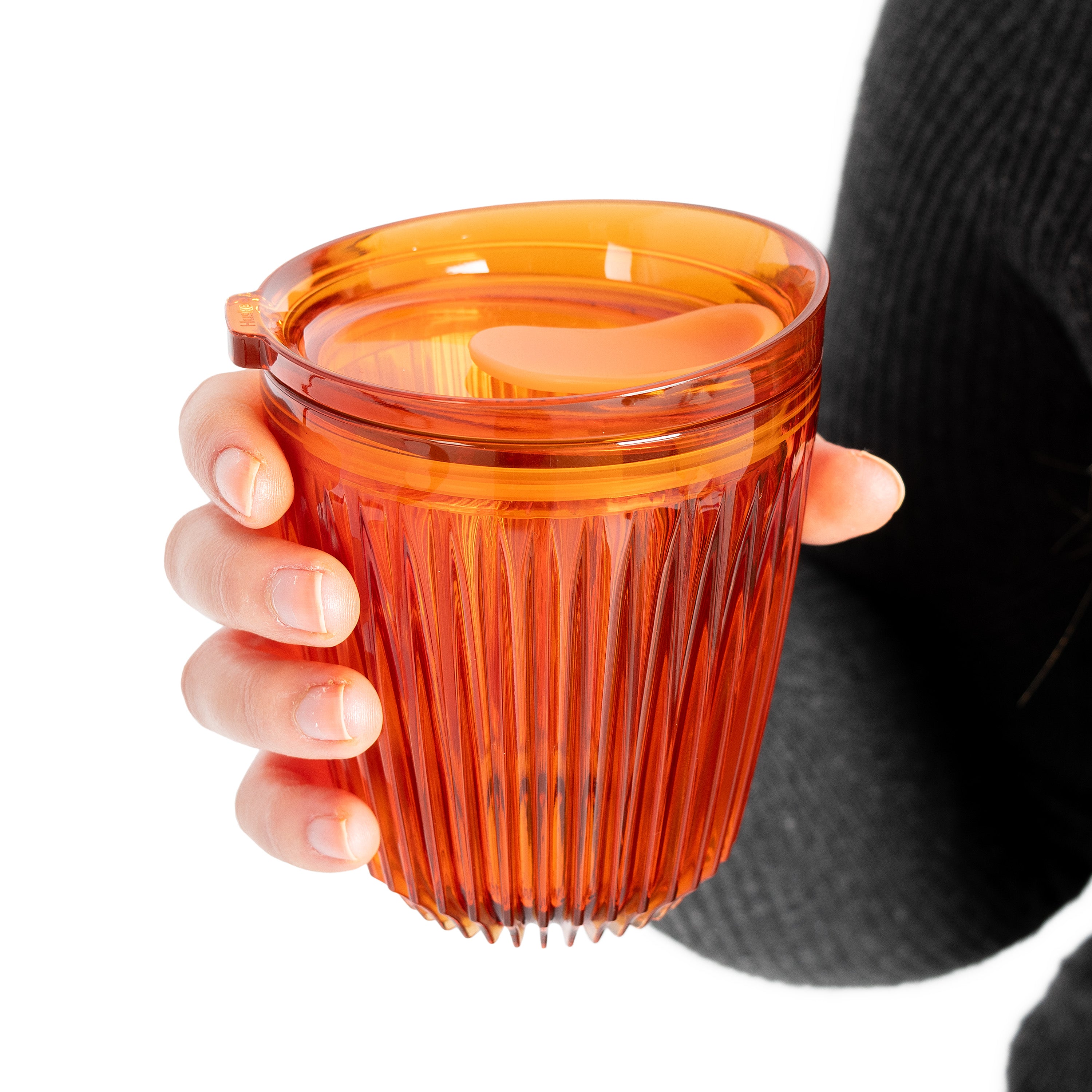 HT08PA01-R - 8oz HuskeeRenew Cup with Lid Amber / A1