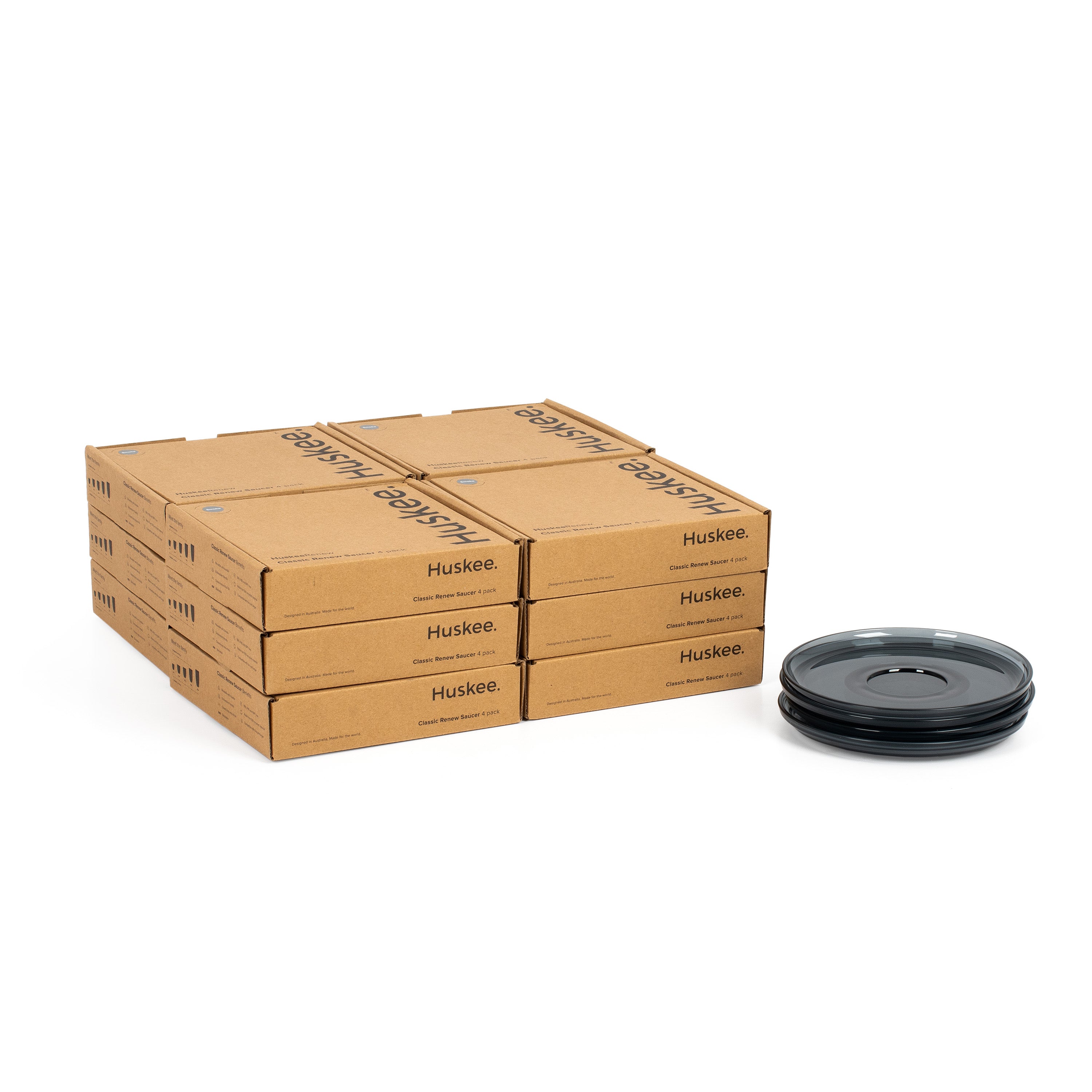 HT0SK48-R - 12x HuskeeRenew Saucer 4-pack Smoke / A1