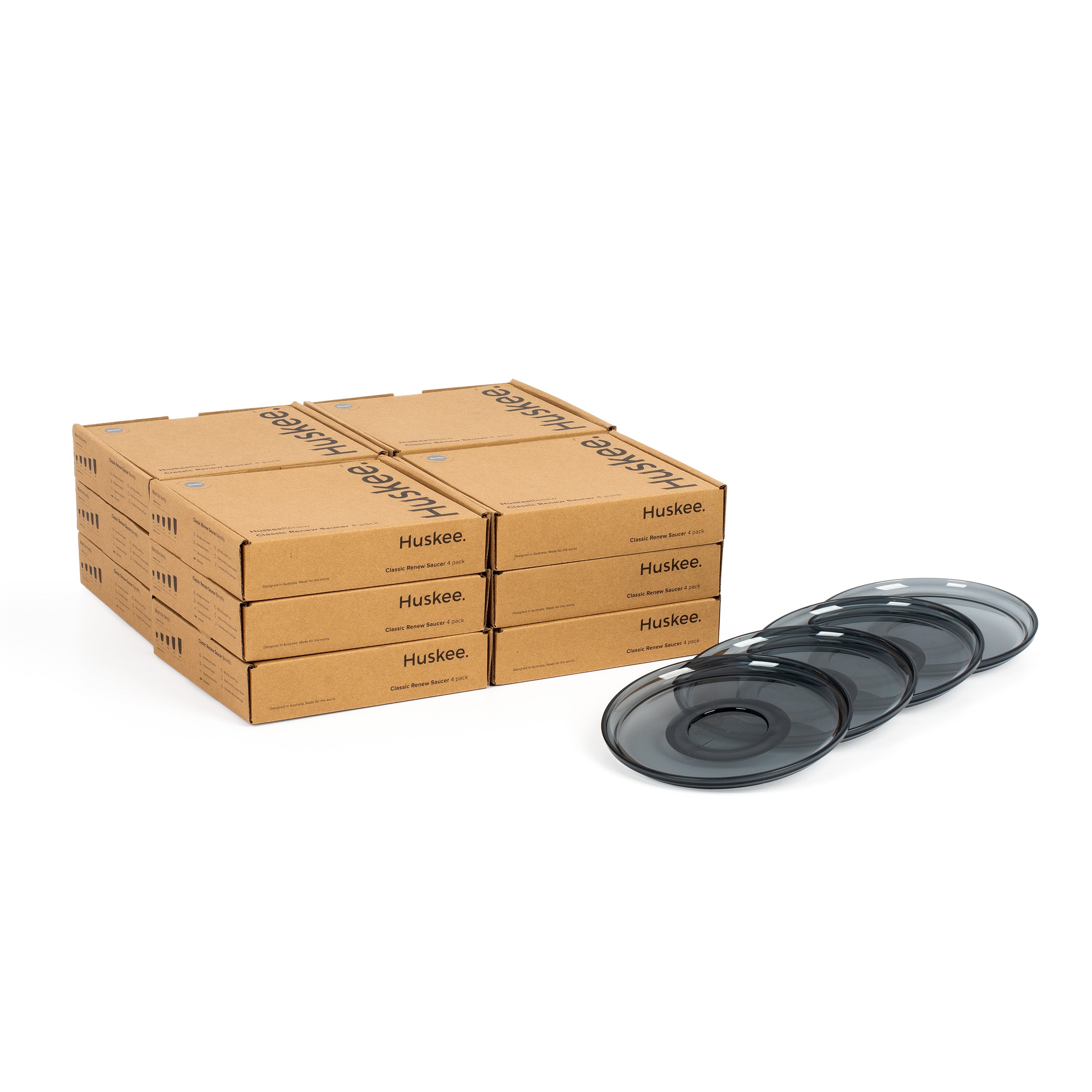 HT0SK48-R - 12x HuskeeRenew Saucer 4-pack Smoke / A1