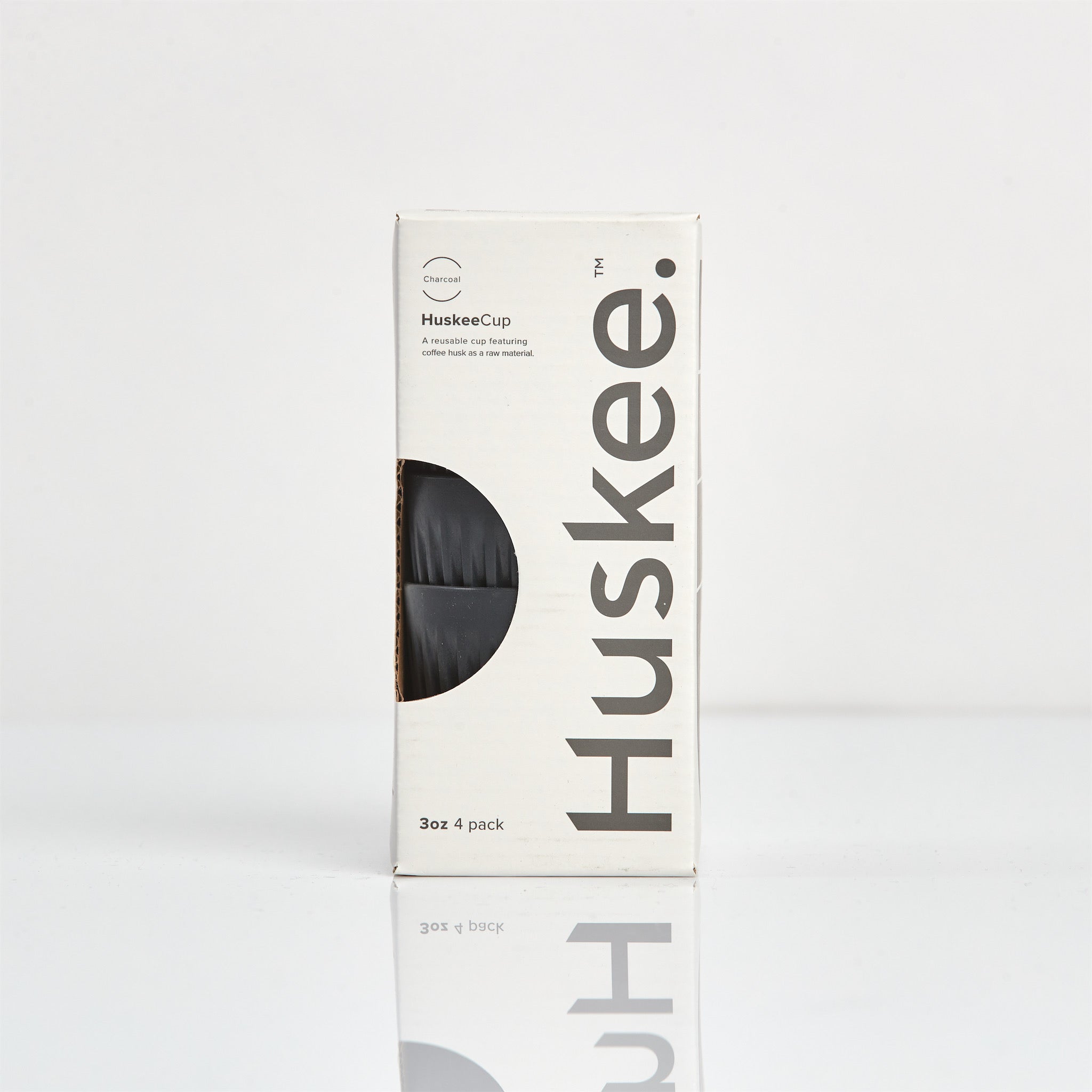 HC03C04-E - 3oz Espresso HuskeeCup 4-pack Charcoal / A1