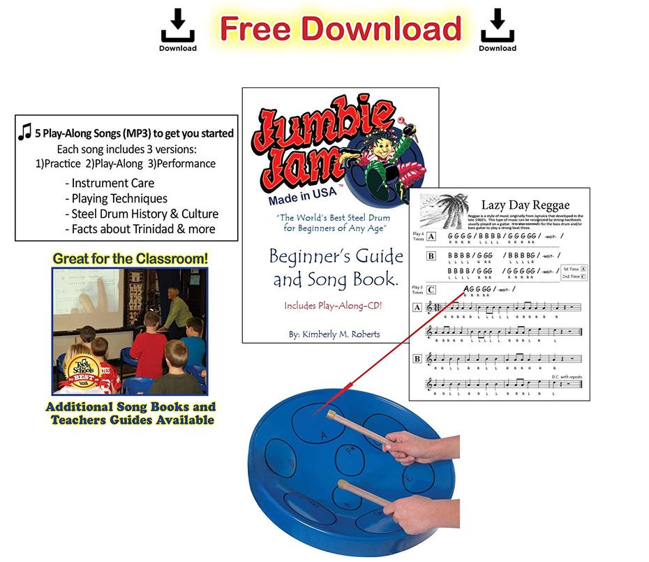 JJ1158-GY - Jumbie Jam steel pan with metal Z stand - grey pan A1