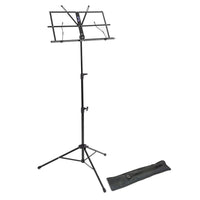 LMS02-BK - Lawrence lightweight folding music stand Black