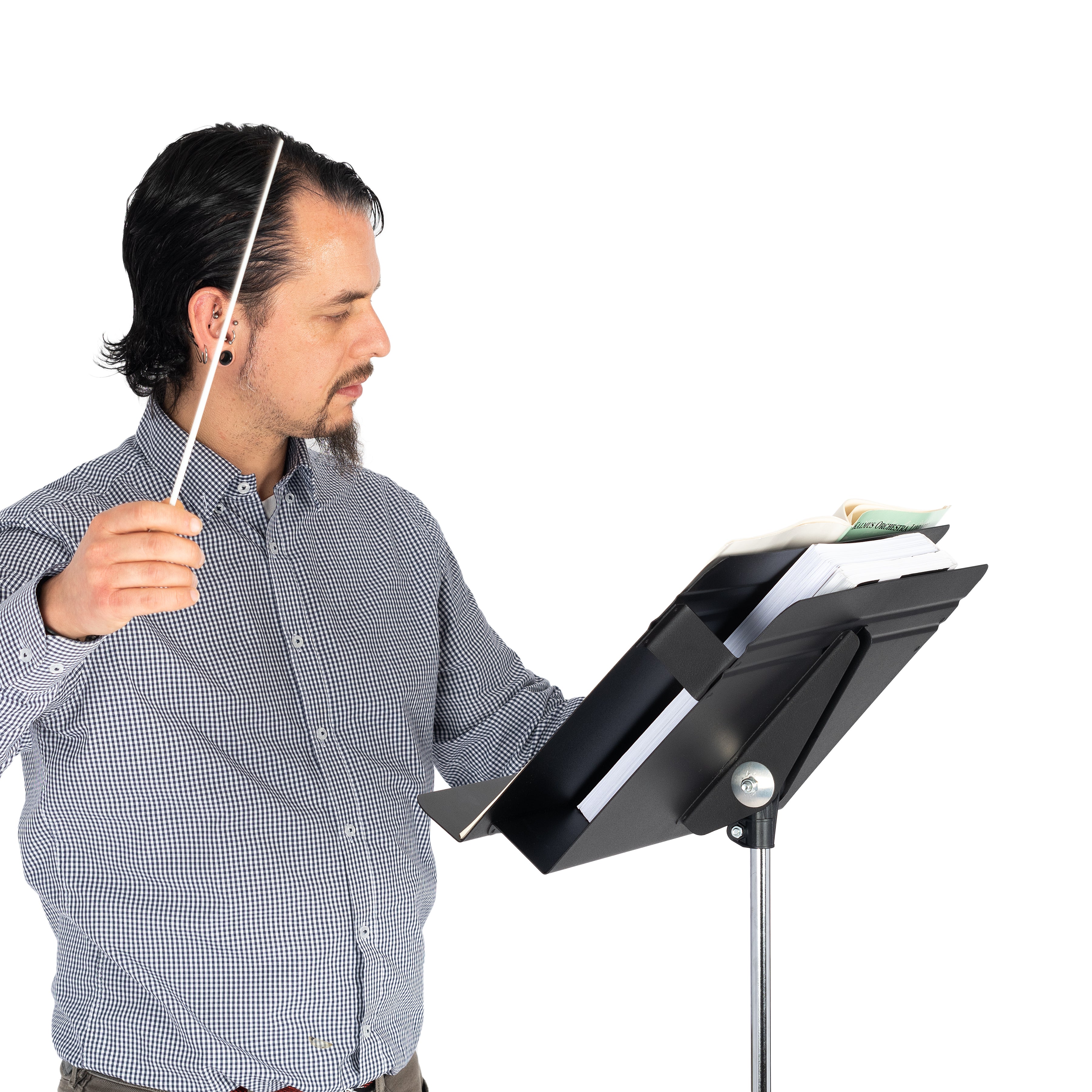 MAN4901 - Manhasset Director music stand with double layer desk A1 / Single stand