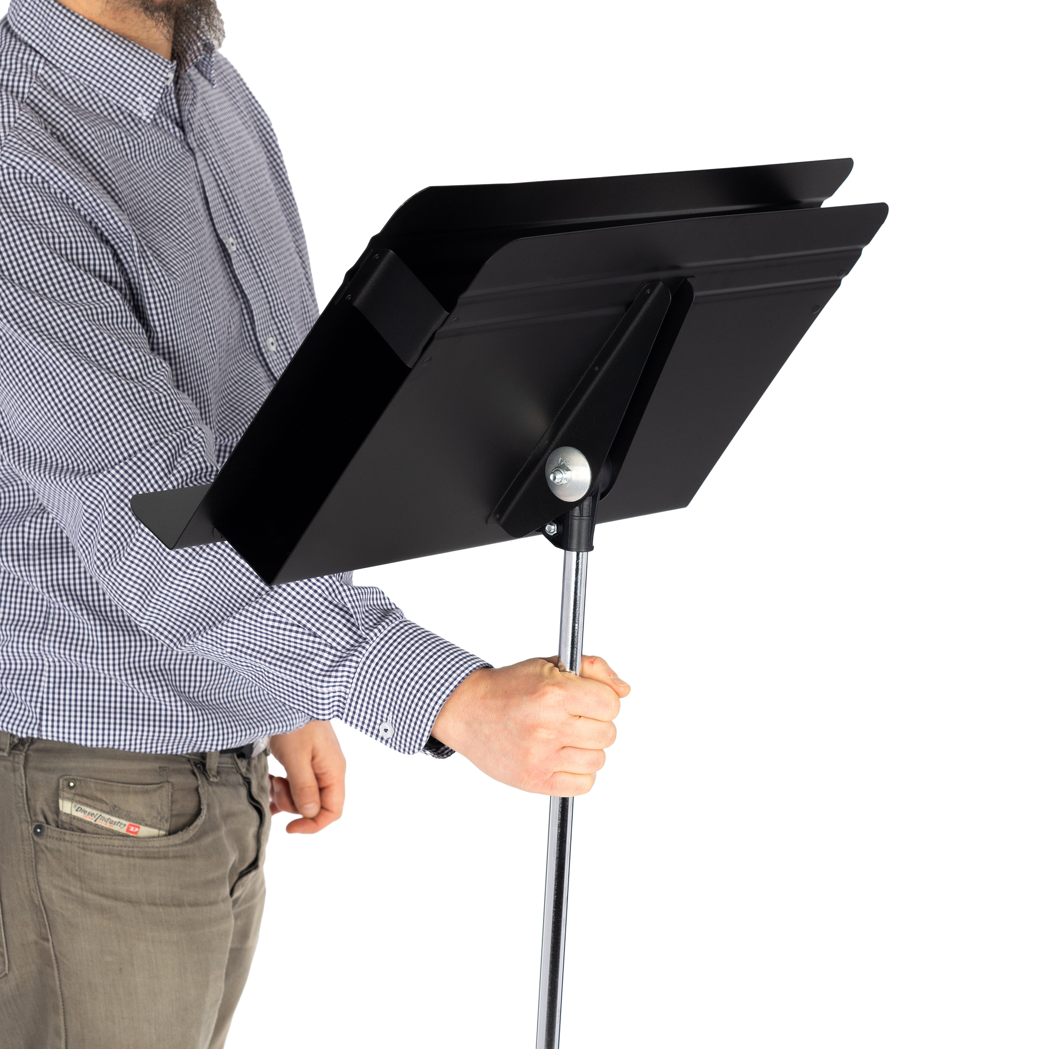 MAN4901 - Manhasset Director music stand with double layer desk A1 / Single stand