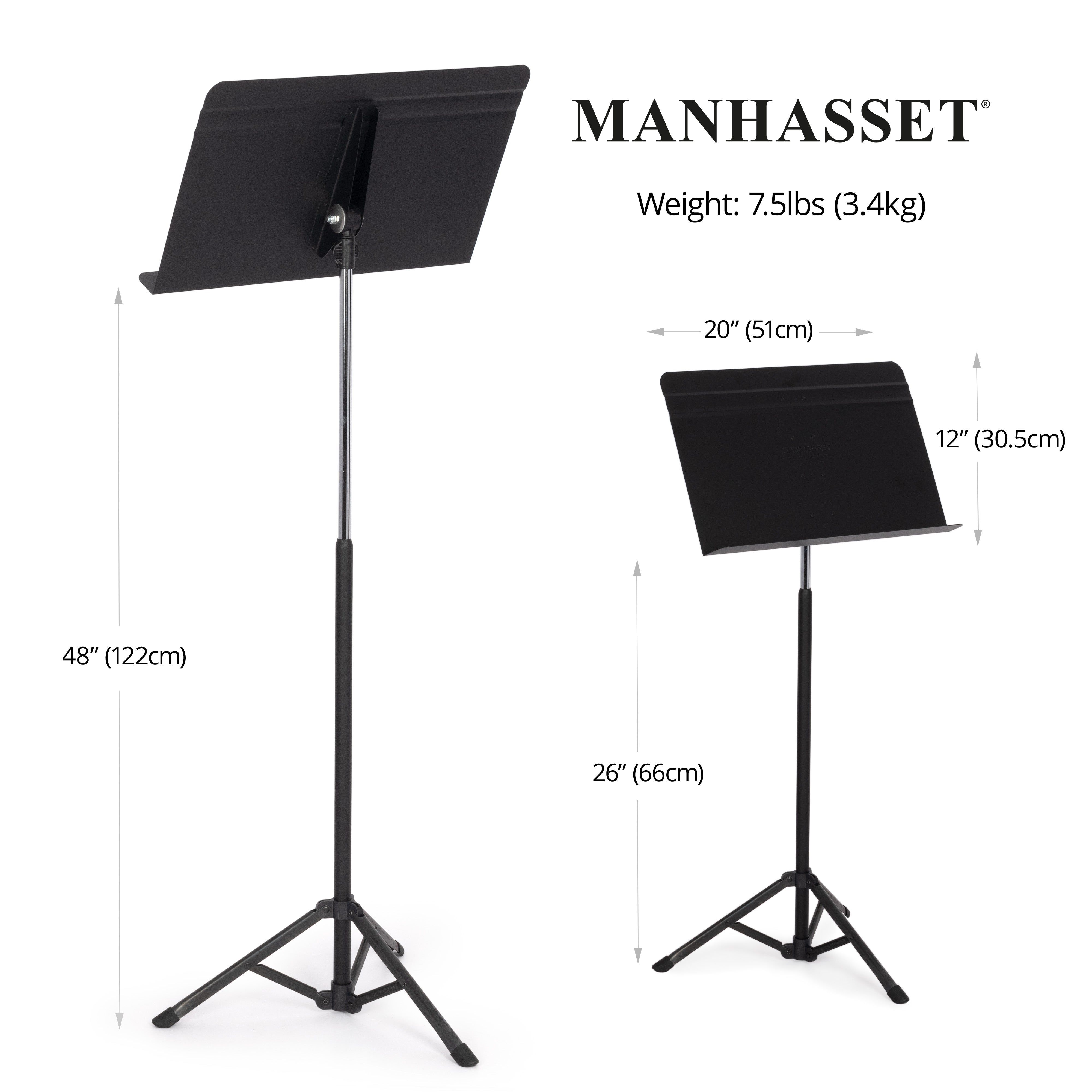 MAN5206 - Manhasset Voyager portable, collapsible music stand - box of 6 A1
