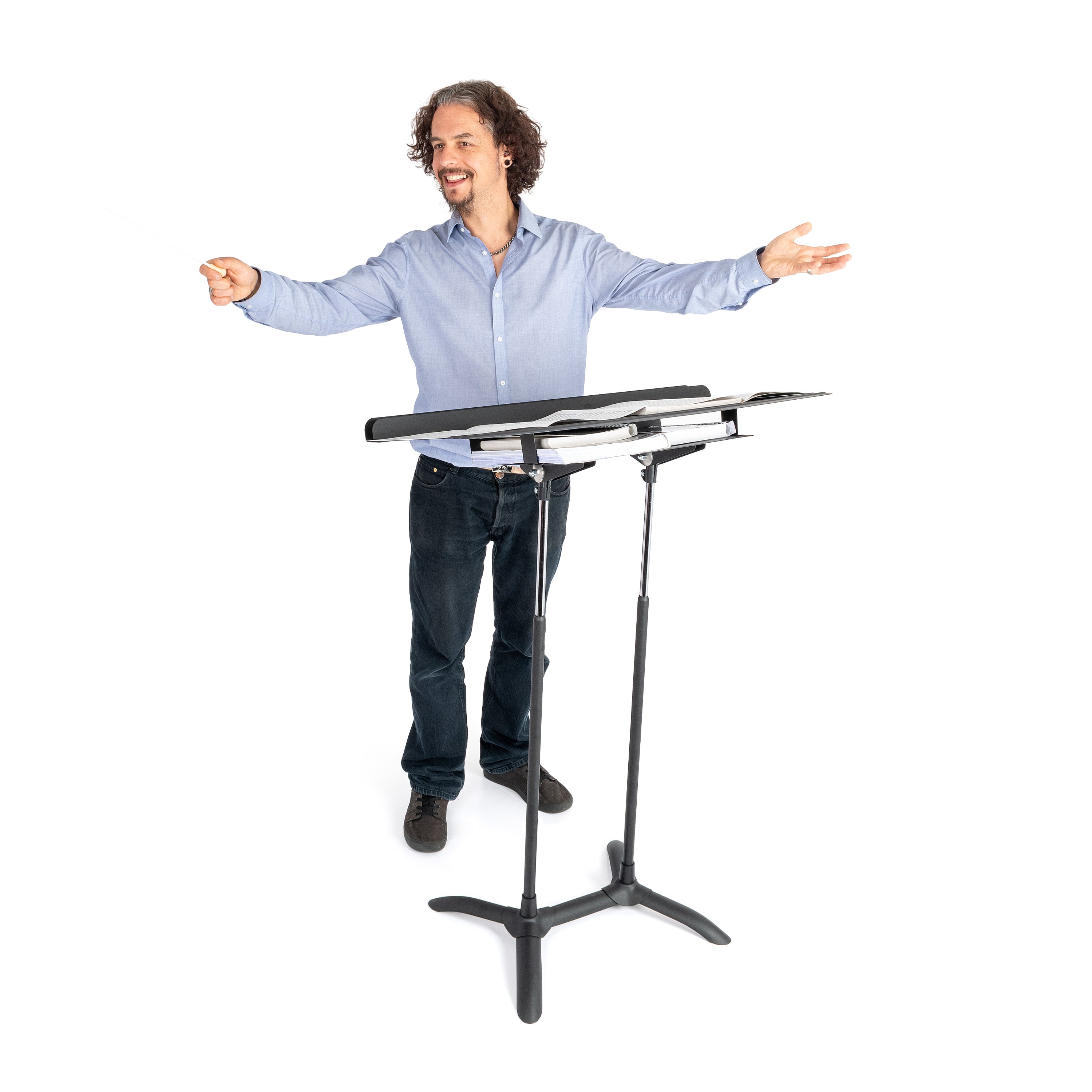MAN5401 - Manhasset Regal music stand - top of the range conductor station A1