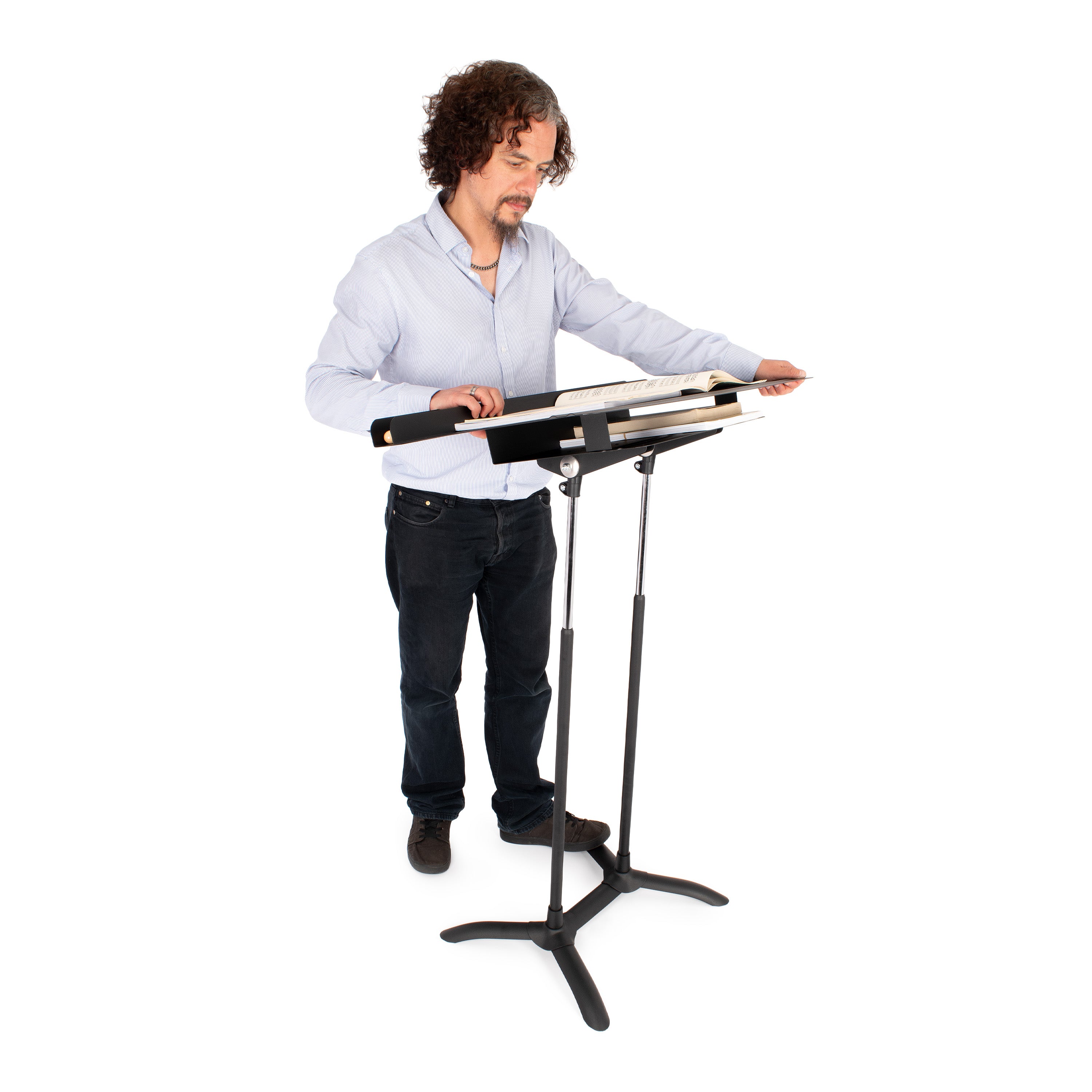 MAN5401 - Manhasset Regal music stand - top of the range conductor station A1