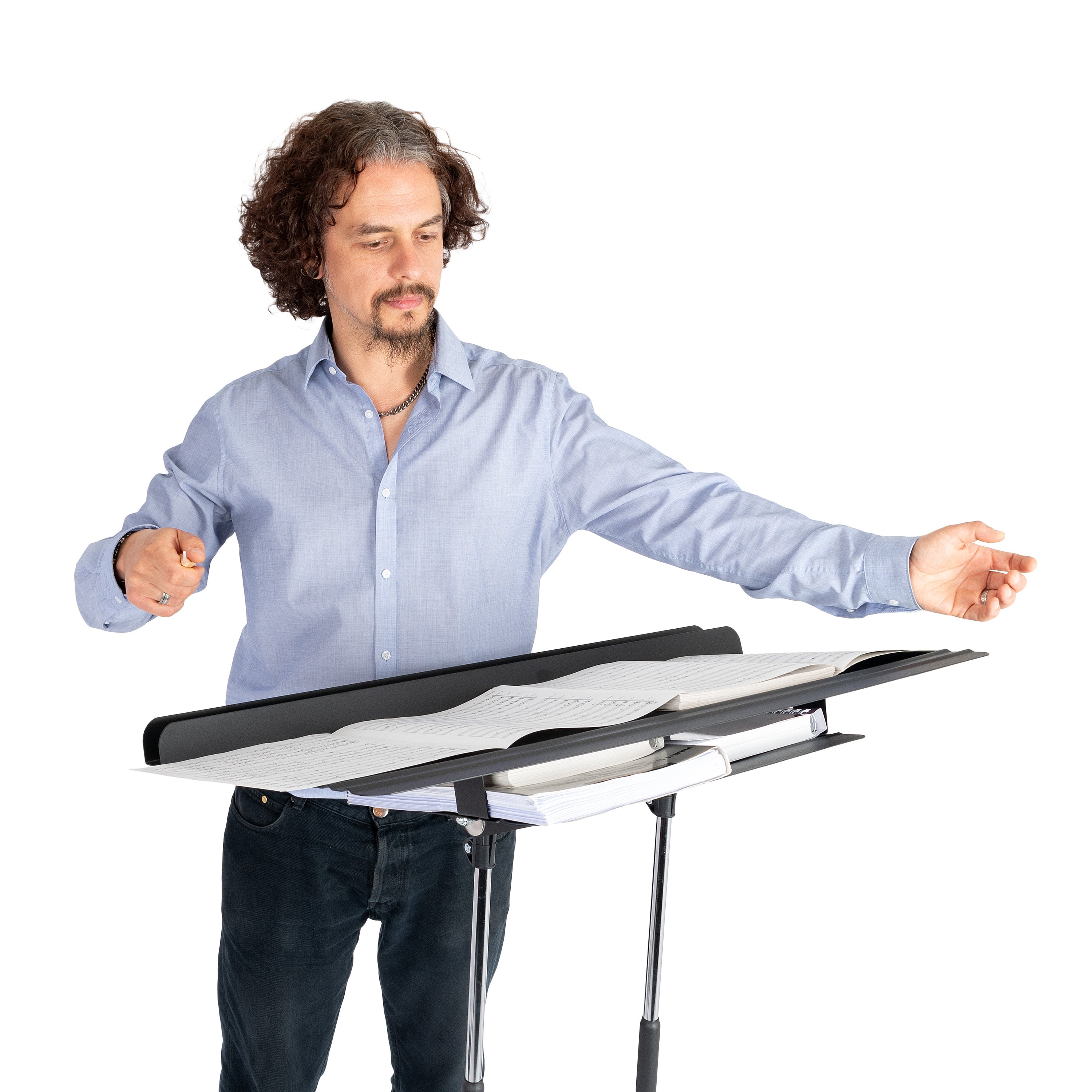 MAN5401 - Manhasset Regal music stand - top of the range conductor station A1