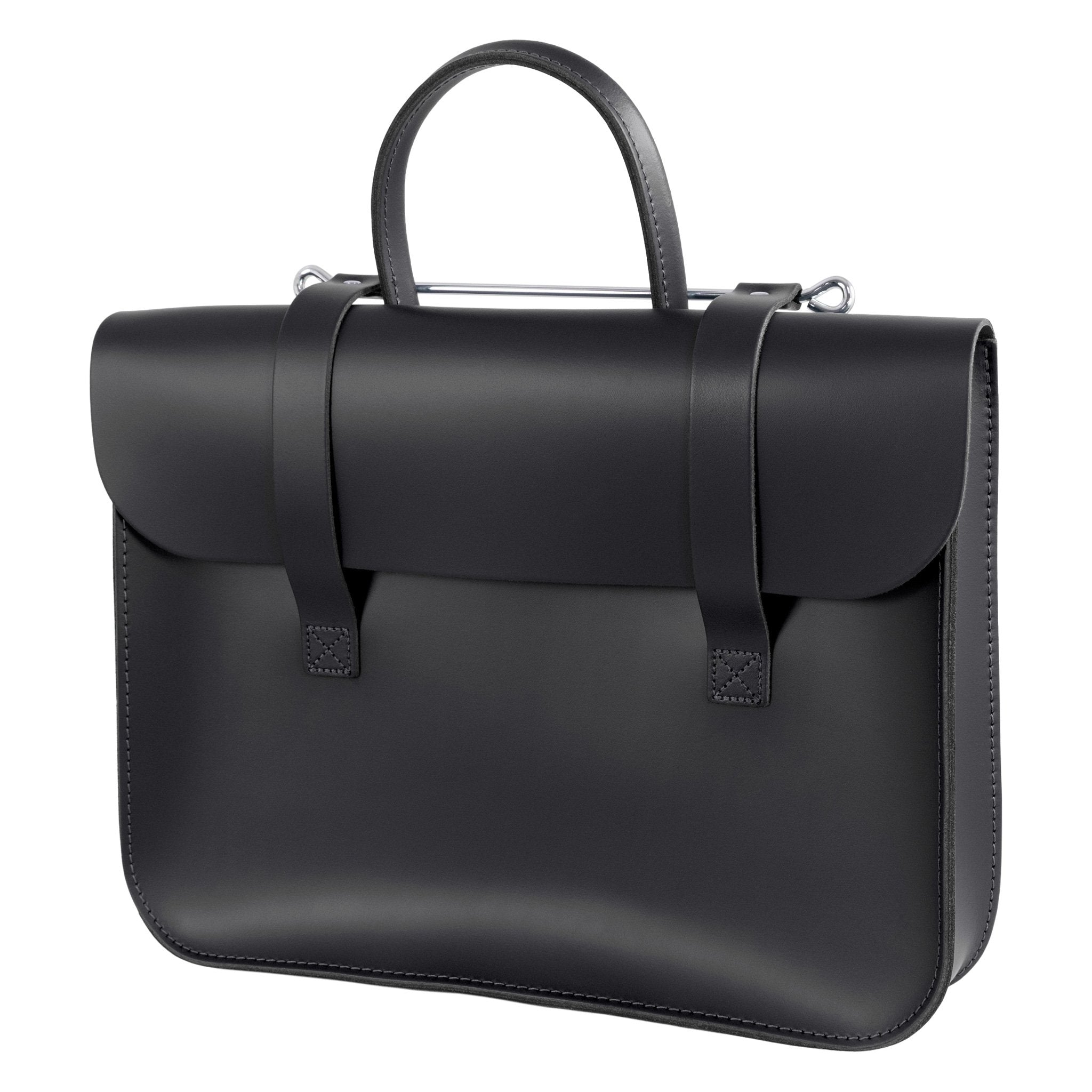 MC1-BK - Oxford Traditional leather music case Black / A1