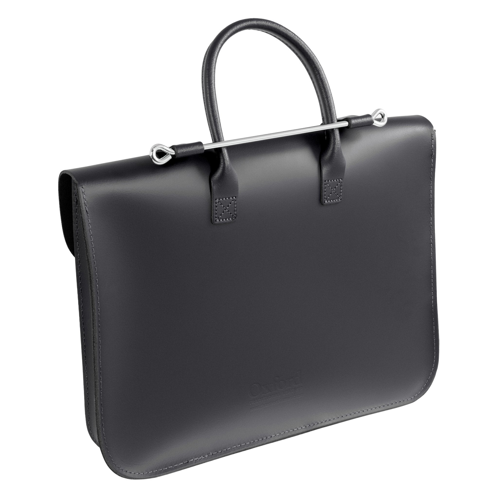 MC1-BK - Oxford Traditional leather music case Black / A1