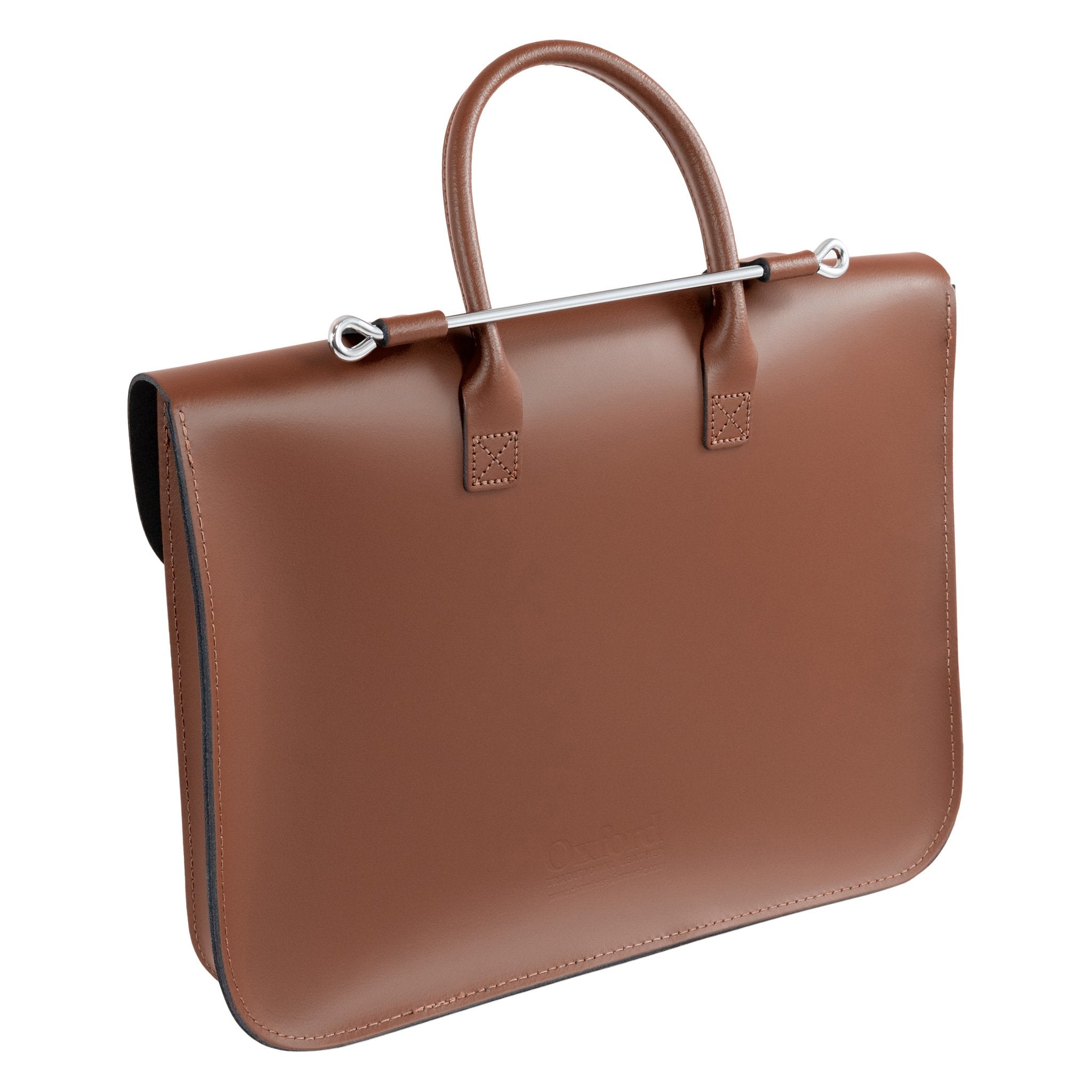 MC1-BR - Oxford Traditional leather music case Chestnut brown / A1