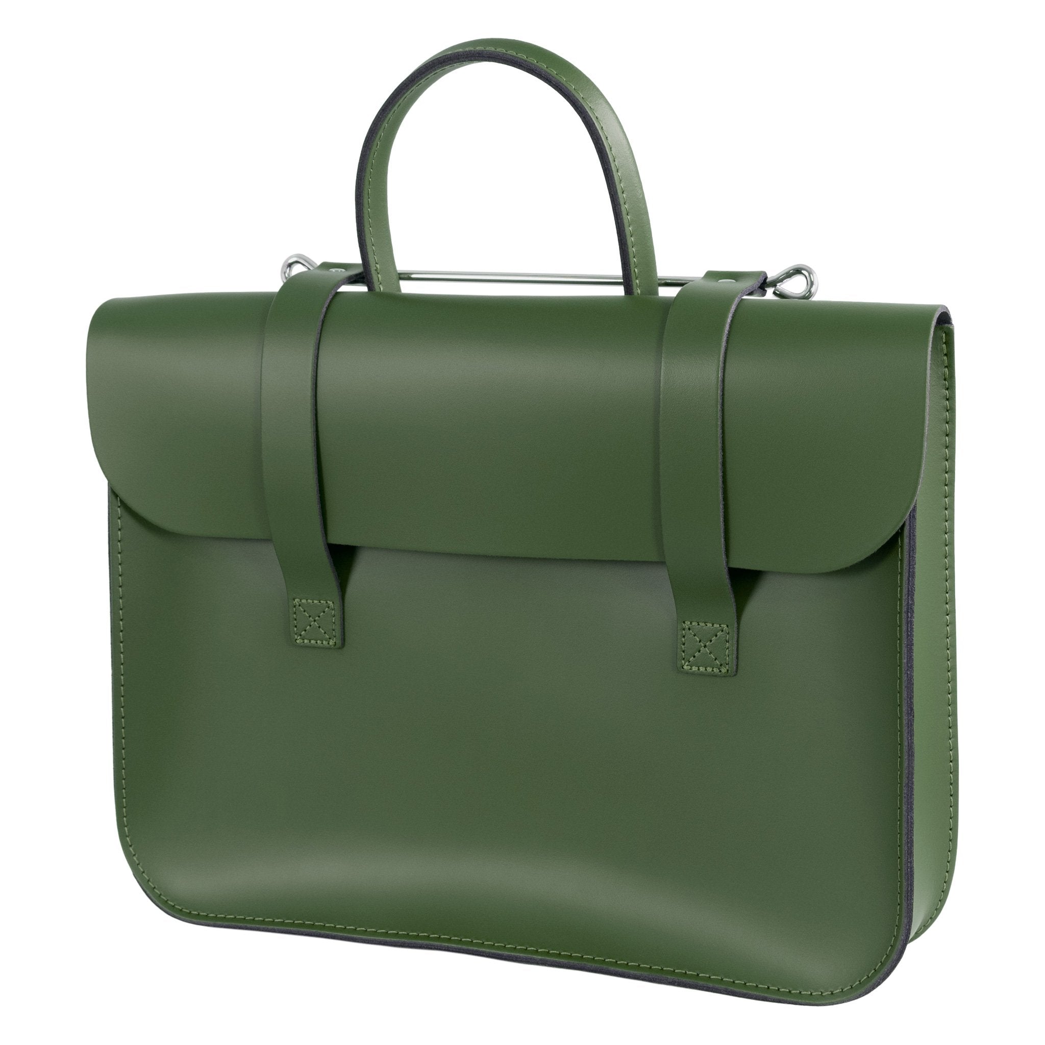 MC1-GR - Oxford Traditional leather music case Dark green / A1