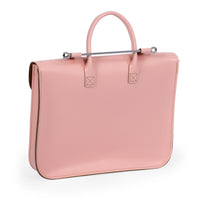 MC1-PK - Oxford Traditional leather music case Baby pink