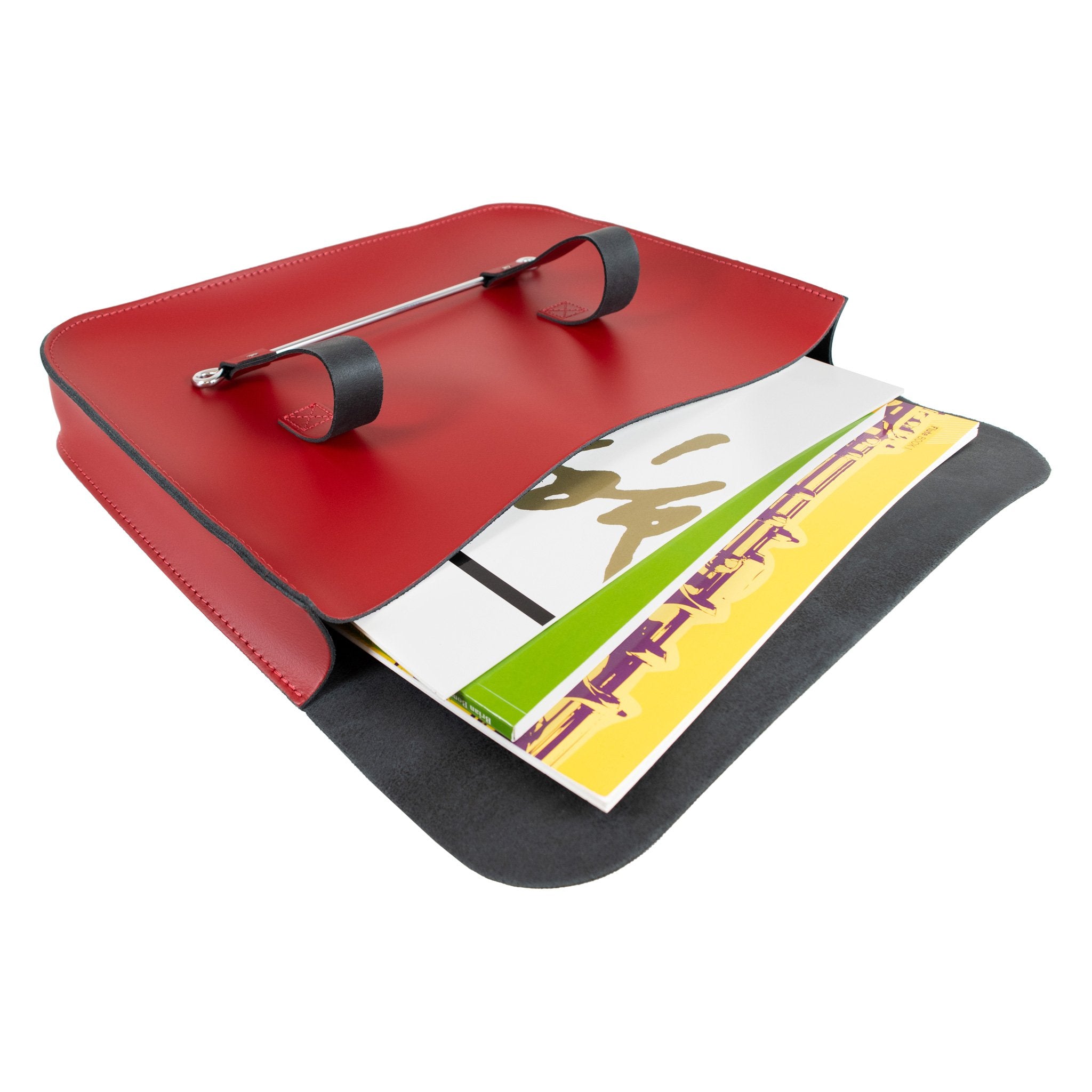 MC1-R - Oxford Traditional leather music case Red / A1