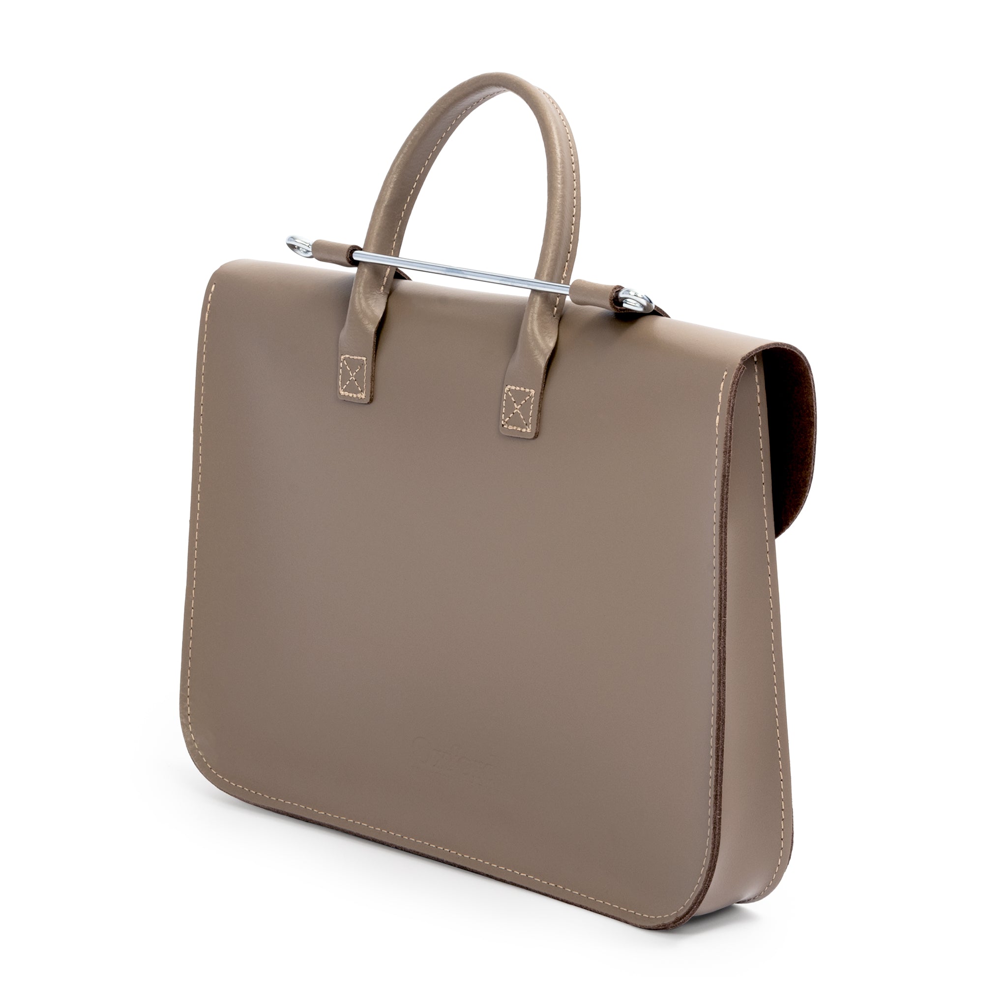 MC1-TP - Oxford Traditional leather music case Taupe / A1