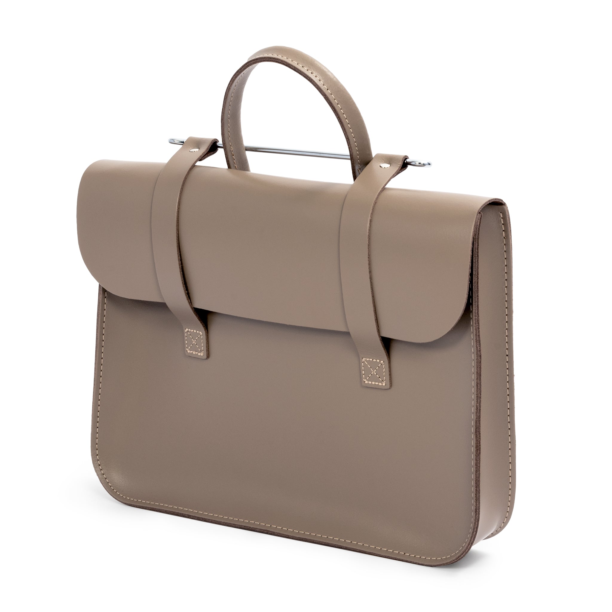 MC1-TP - Oxford Traditional leather music case Taupe / A1