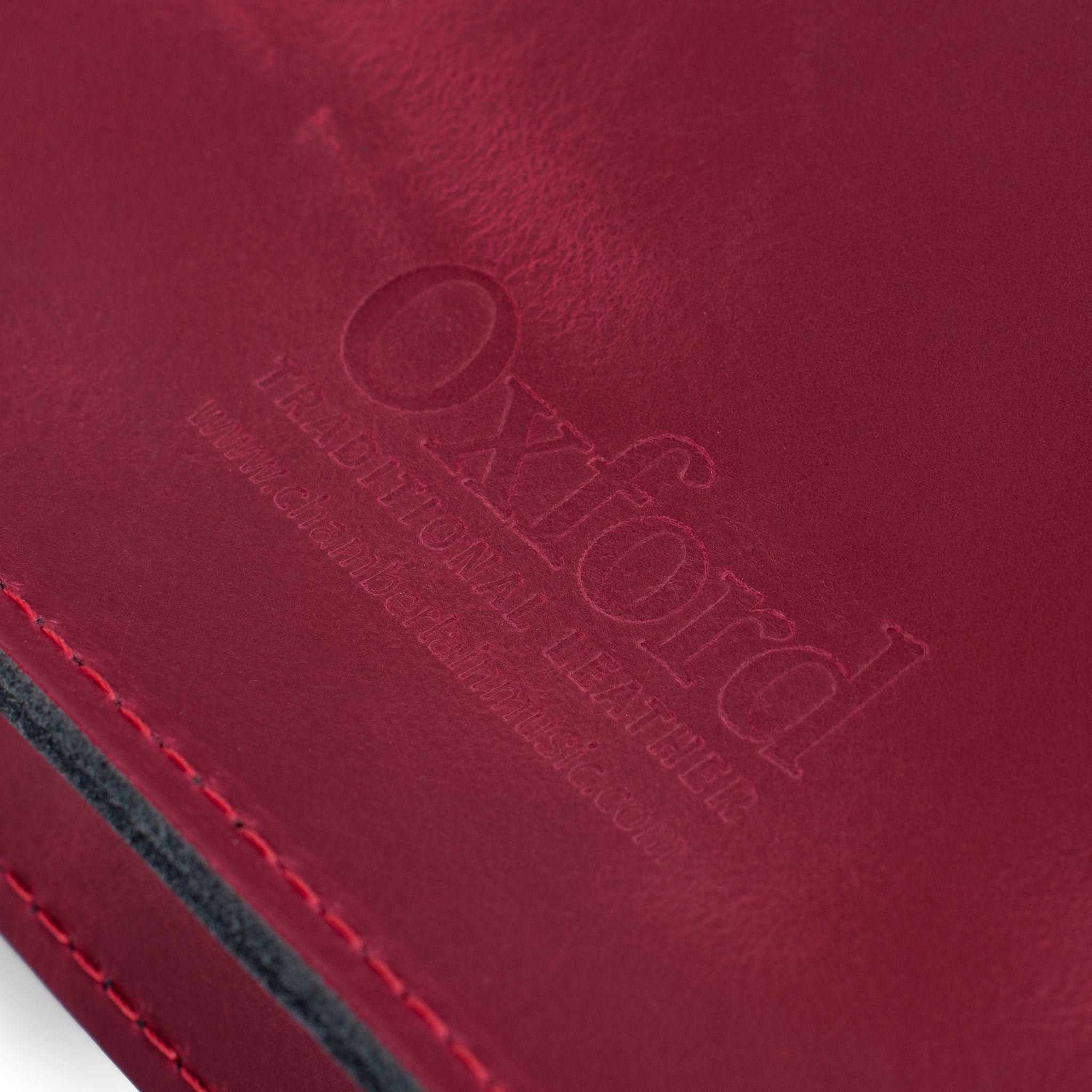 MC2-BO - Oxford Traditional leather premium music case Bordeaux / A1
